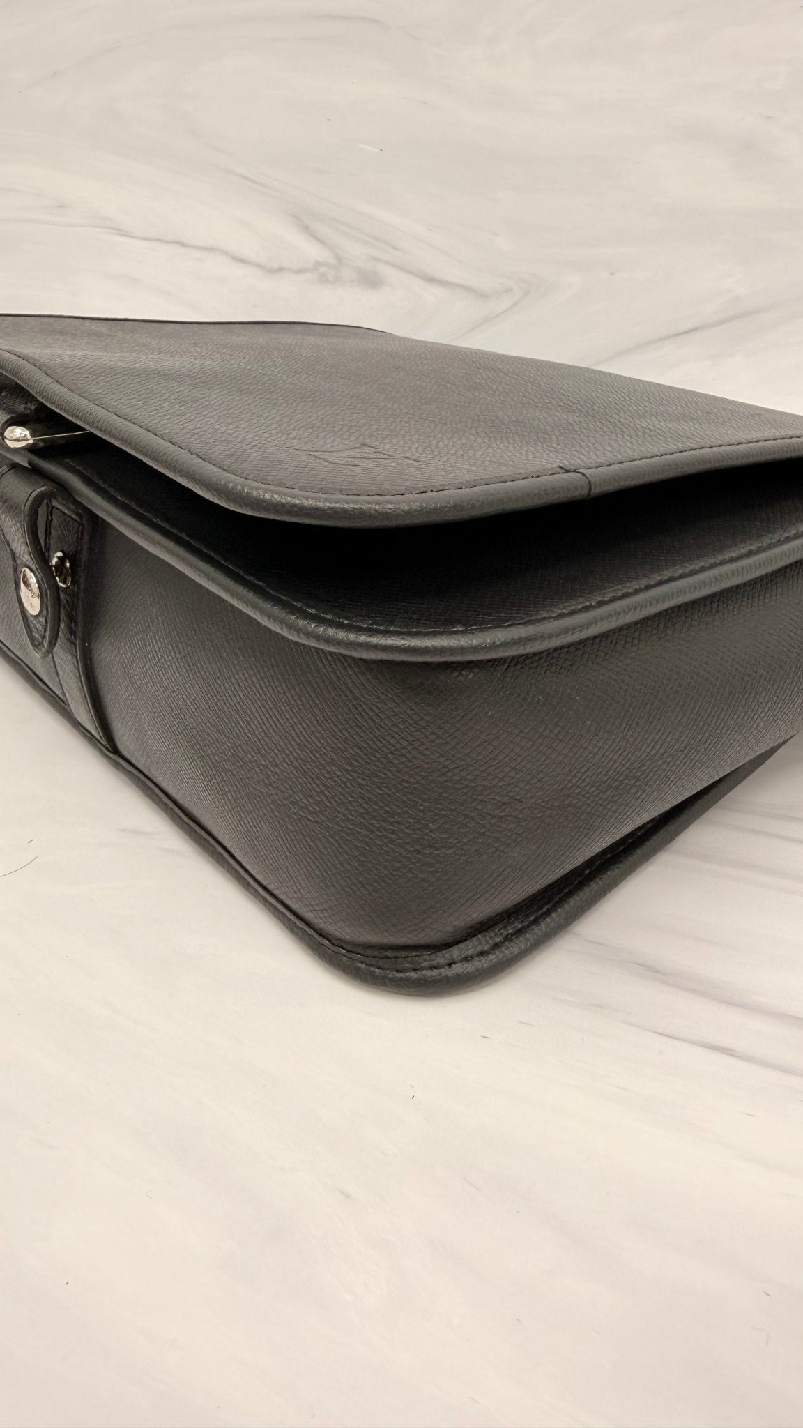 Louis Vuitton Black Taiga Leather Crossbody Bag