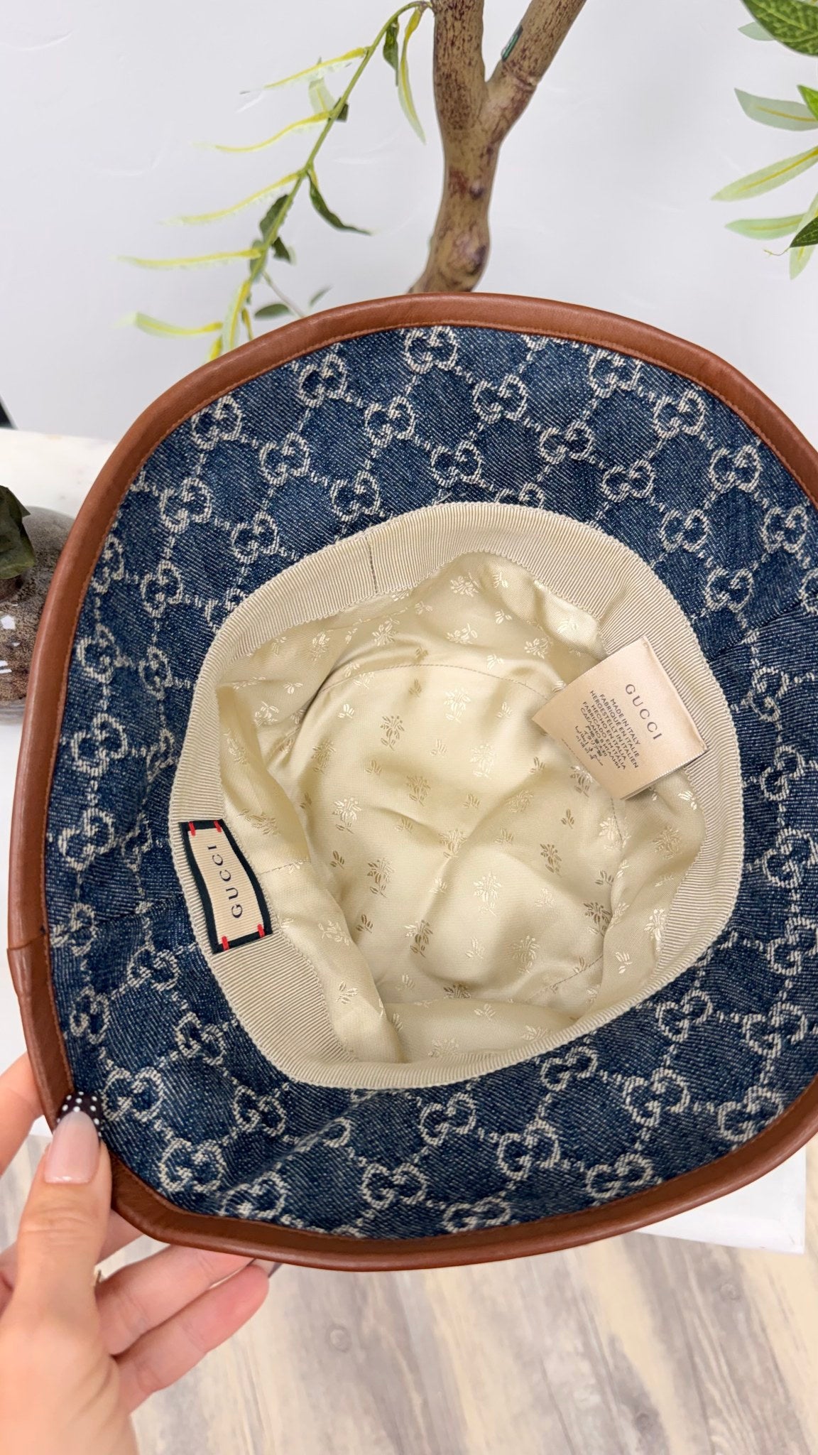 Gucci GG Denim Bucket Hat
