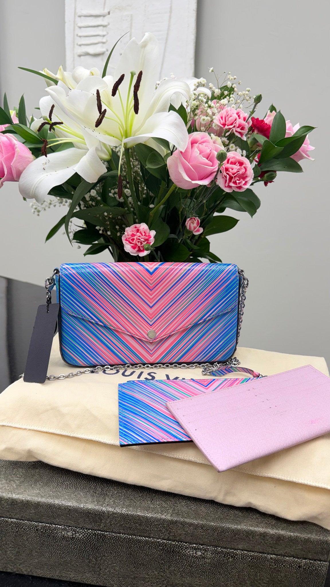 Louis Vuitton Multicolor Epi Leather Pochette Felicie Crossbody Bag 
