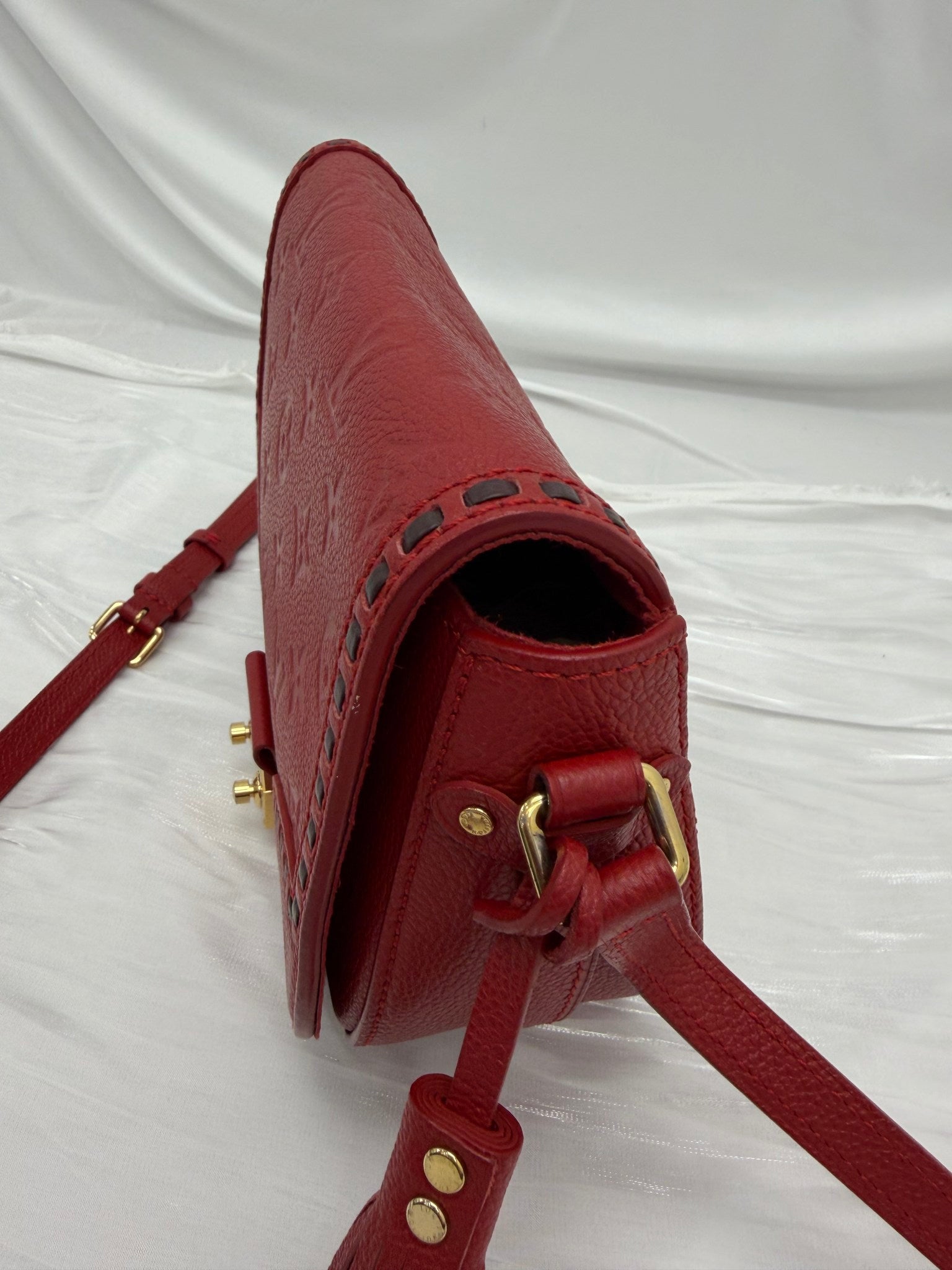 Louis Vuitton Red Empreinte Junot Crossbody