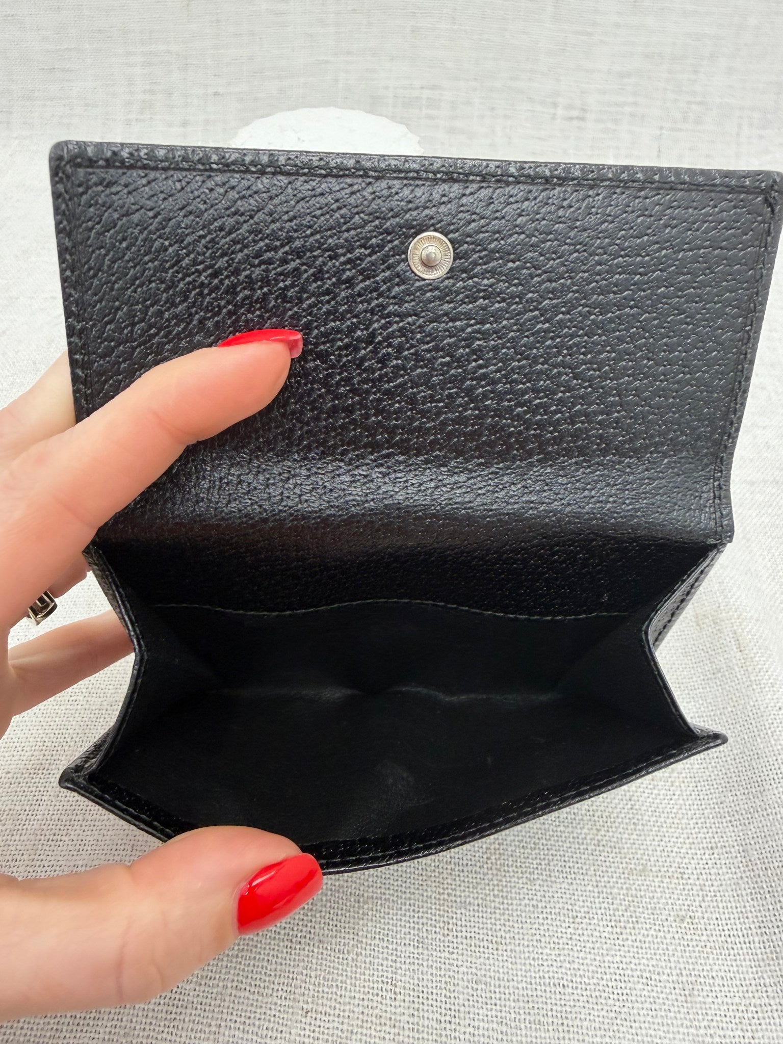 Gucci Black Guccissima Zippy Wallet