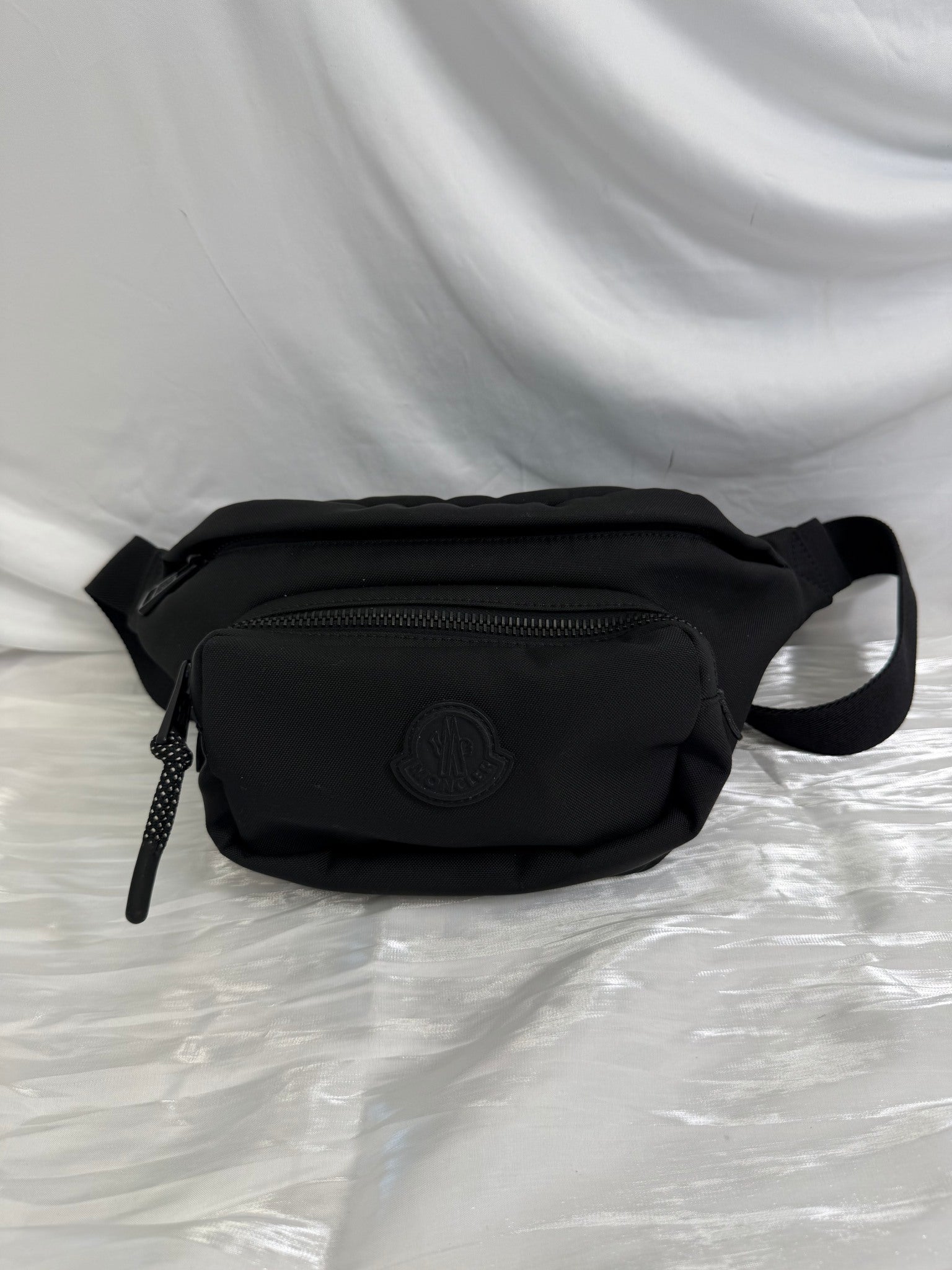 Moncler Durance Black Canvas Bum Bag