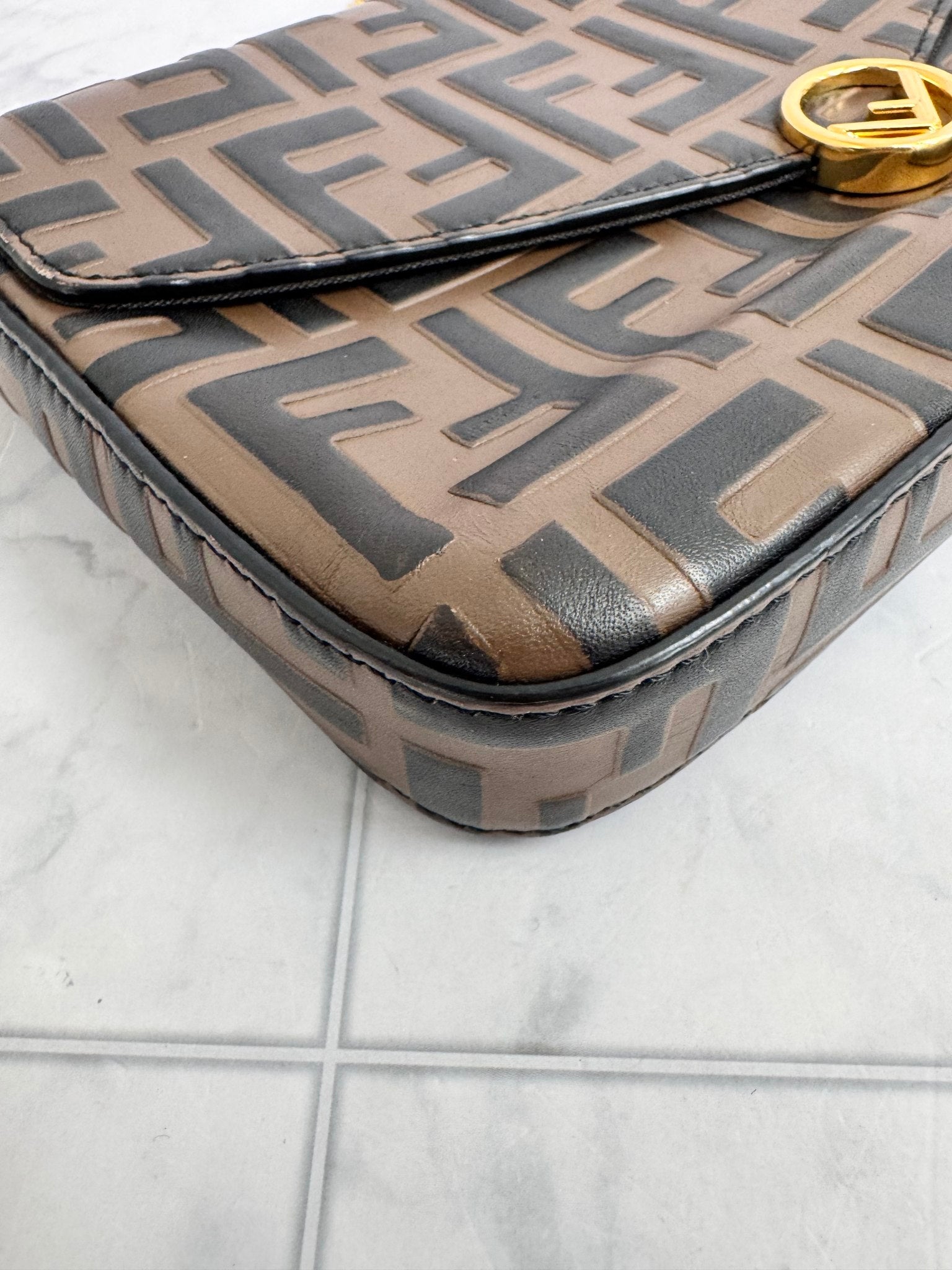 Fendi Brown Zucca F Is Fendi Wallet On A Chain