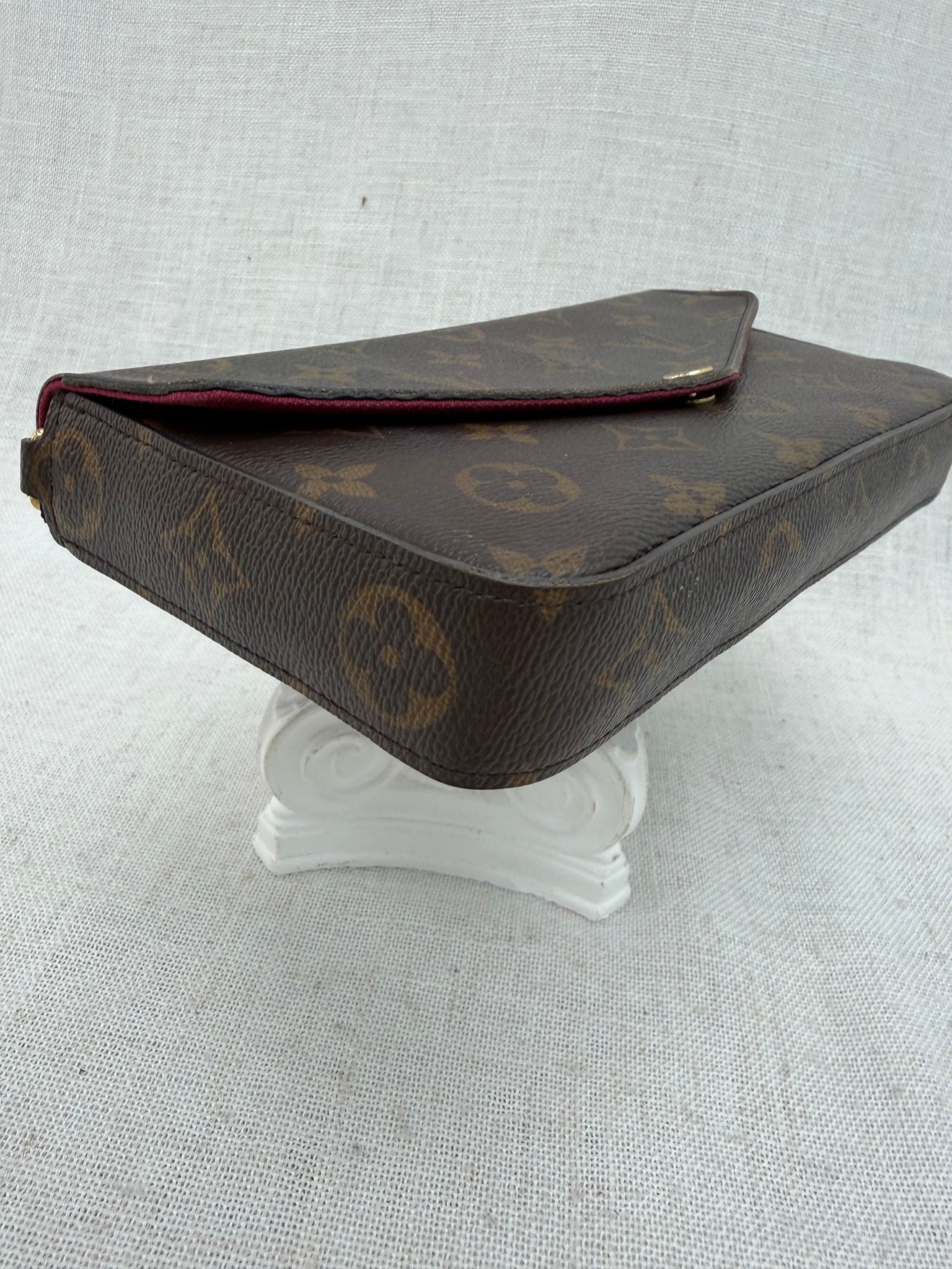 Louis Vuitton Monogram & Fuchsia Felicie Pochette