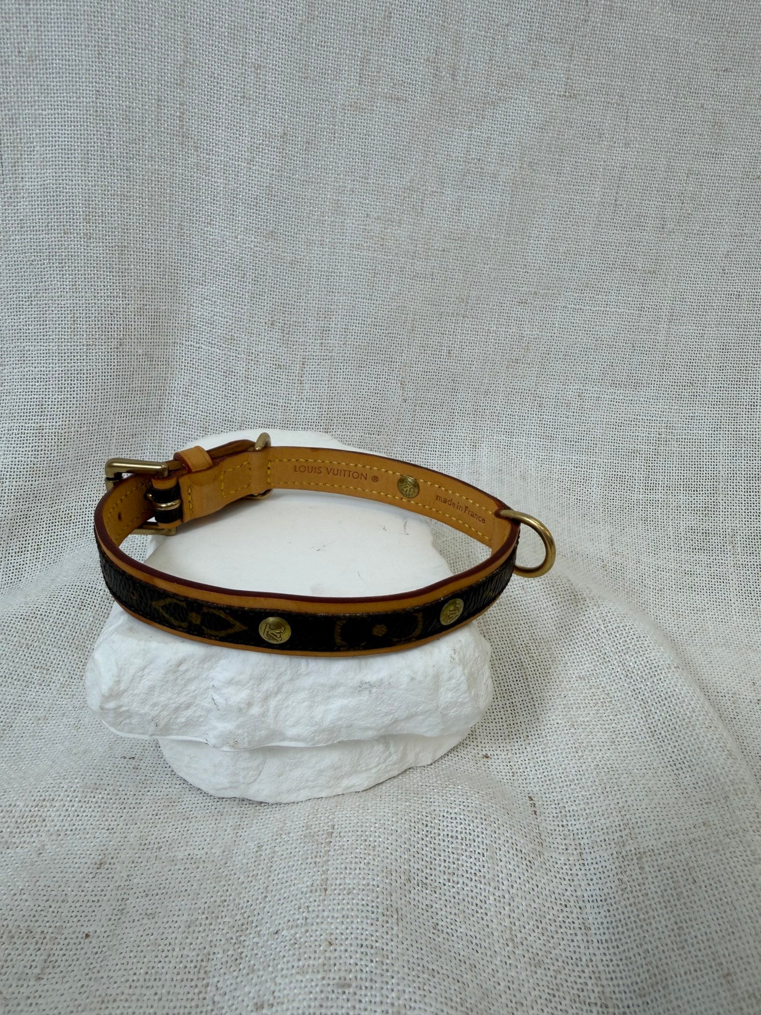 Louis Vuitton Monogram Collier Baxter Dog Collar