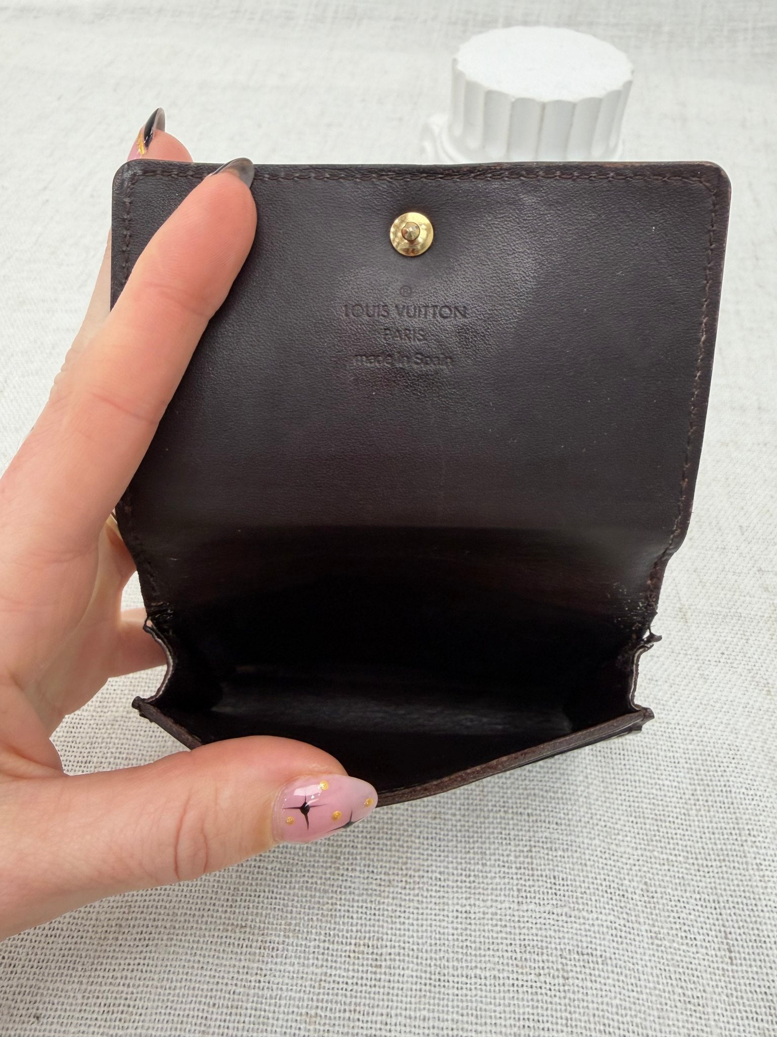 Louis Vuitton Amarante Vernis Compact Wallet