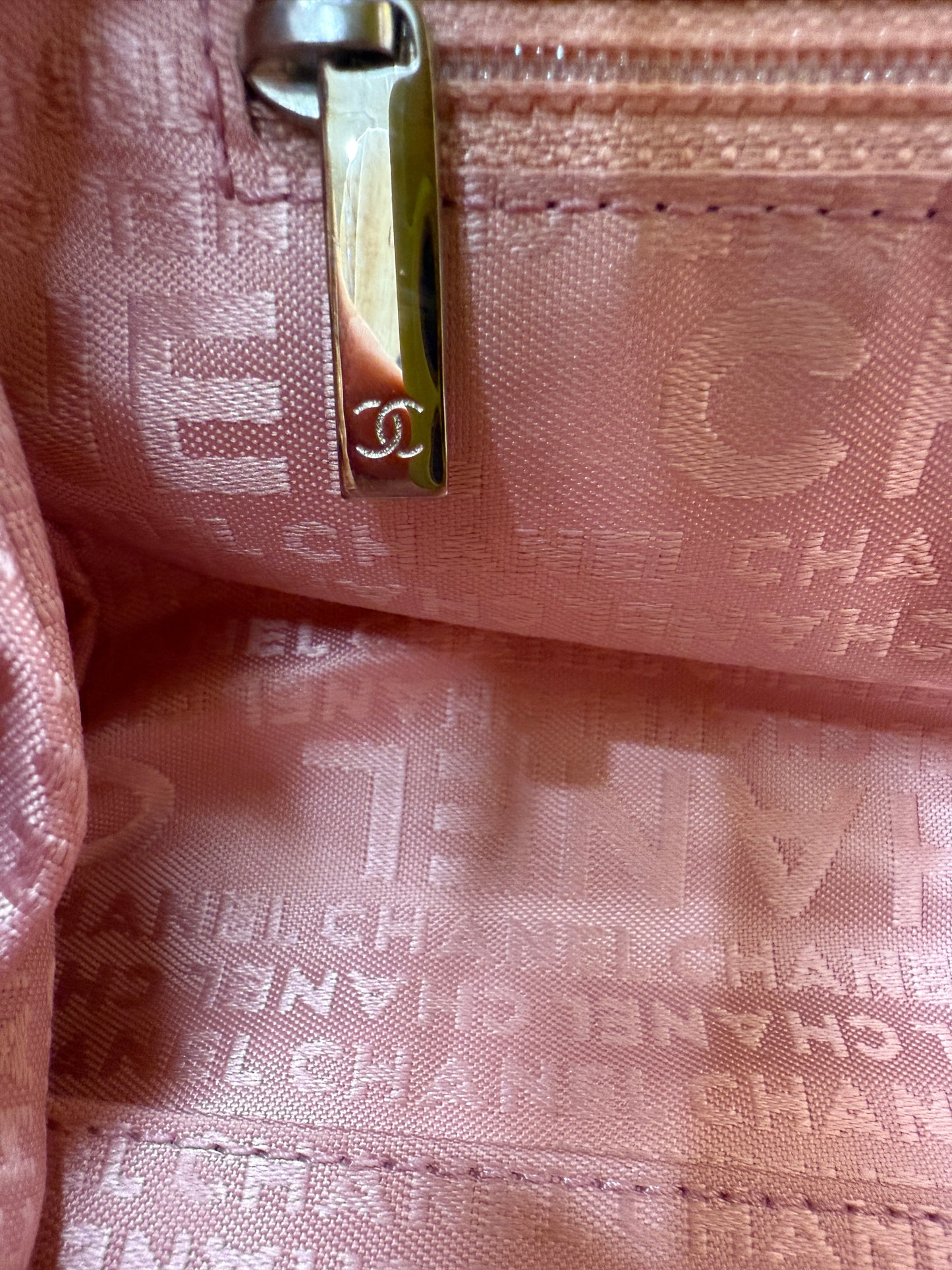 Chanel Pink Calfskin Quilted Accordion Flap Bag