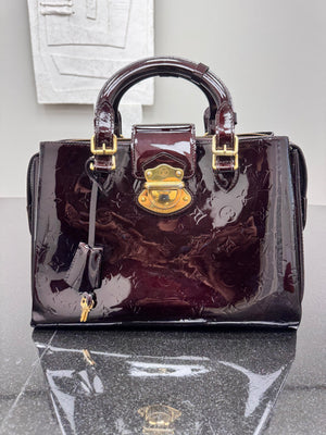 Louis Vuitton Burgundy Vernis Melrose Avenue Bag GM
