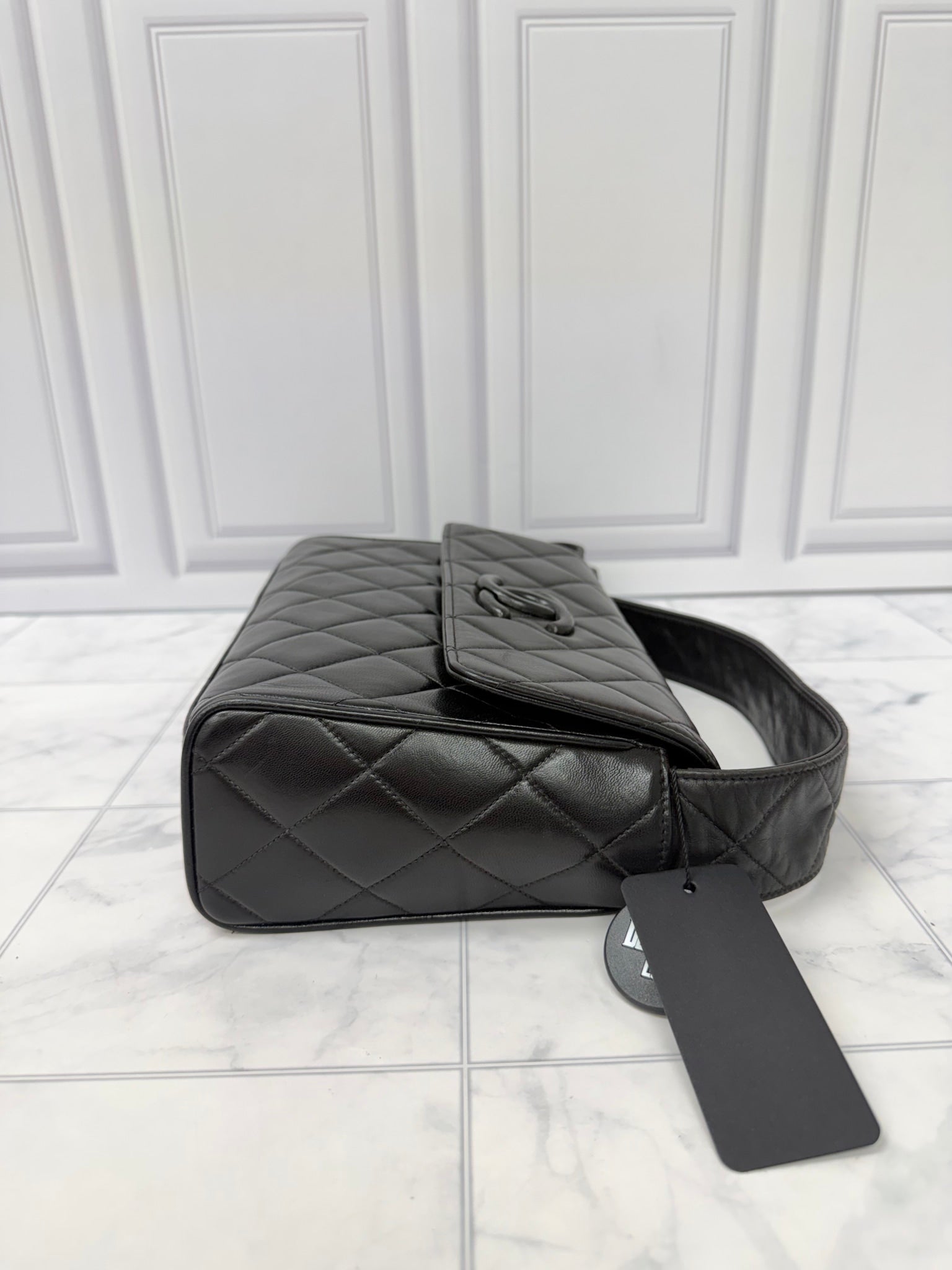 Chanel Black Lambskin Leather Crossbody