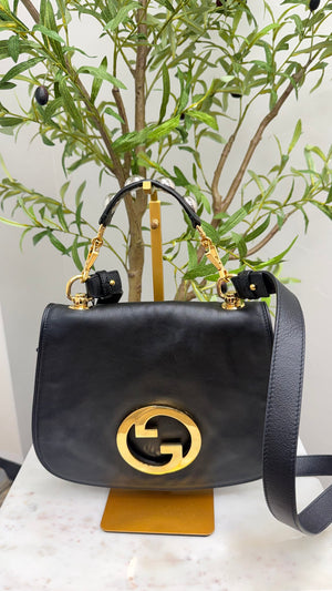 Gucci Black Leather Blondie Crossbody