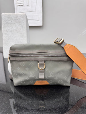 Louis Vuitton Titanium Monogram Messenger Crossbody Bag PM