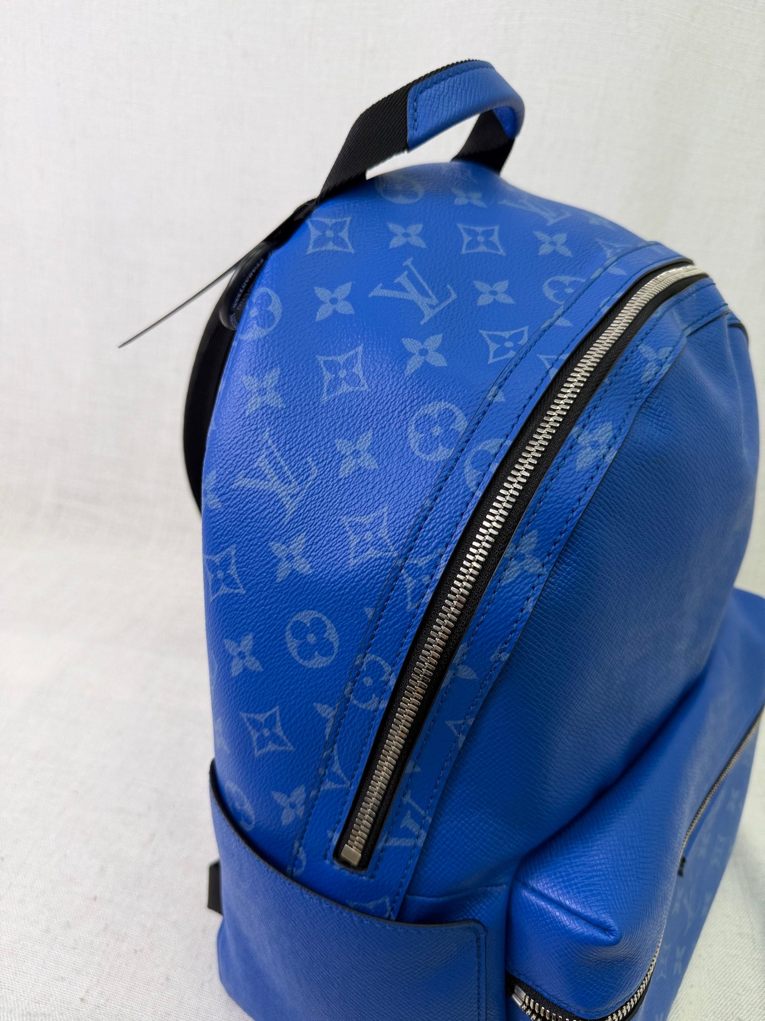 Louis Vuitton Agave Blue Taigarama Monogram Discovery Backpack
