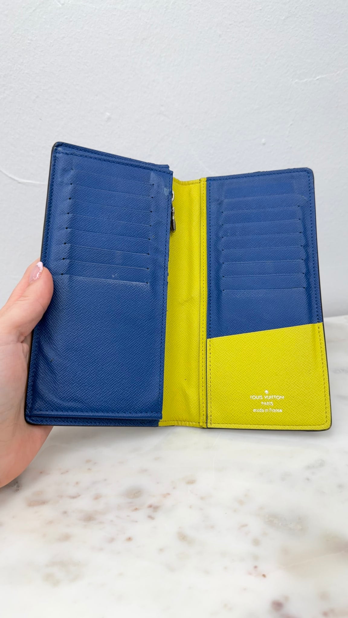 Louis Vuitton Bicolor Epi & Damier Graphite Brazza Wallet