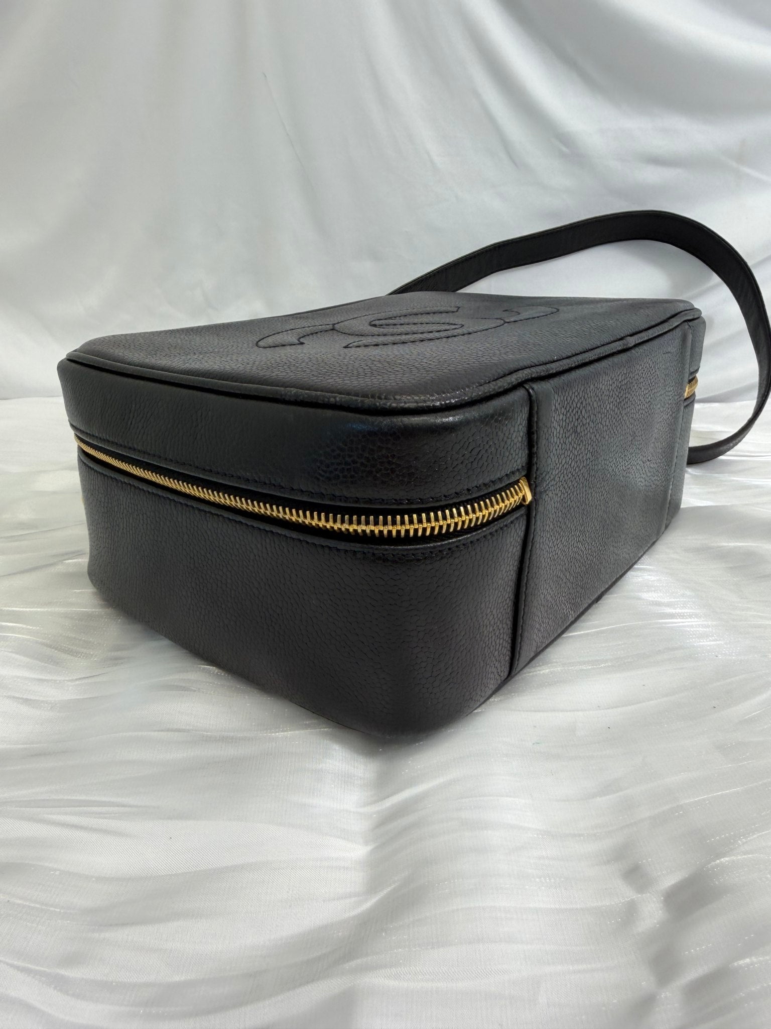 Chanel Black Caviar Large Vanity Case