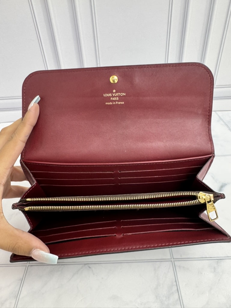 Louis Vuitton Monogram & Burgundy Portefeuille Venus Wallet