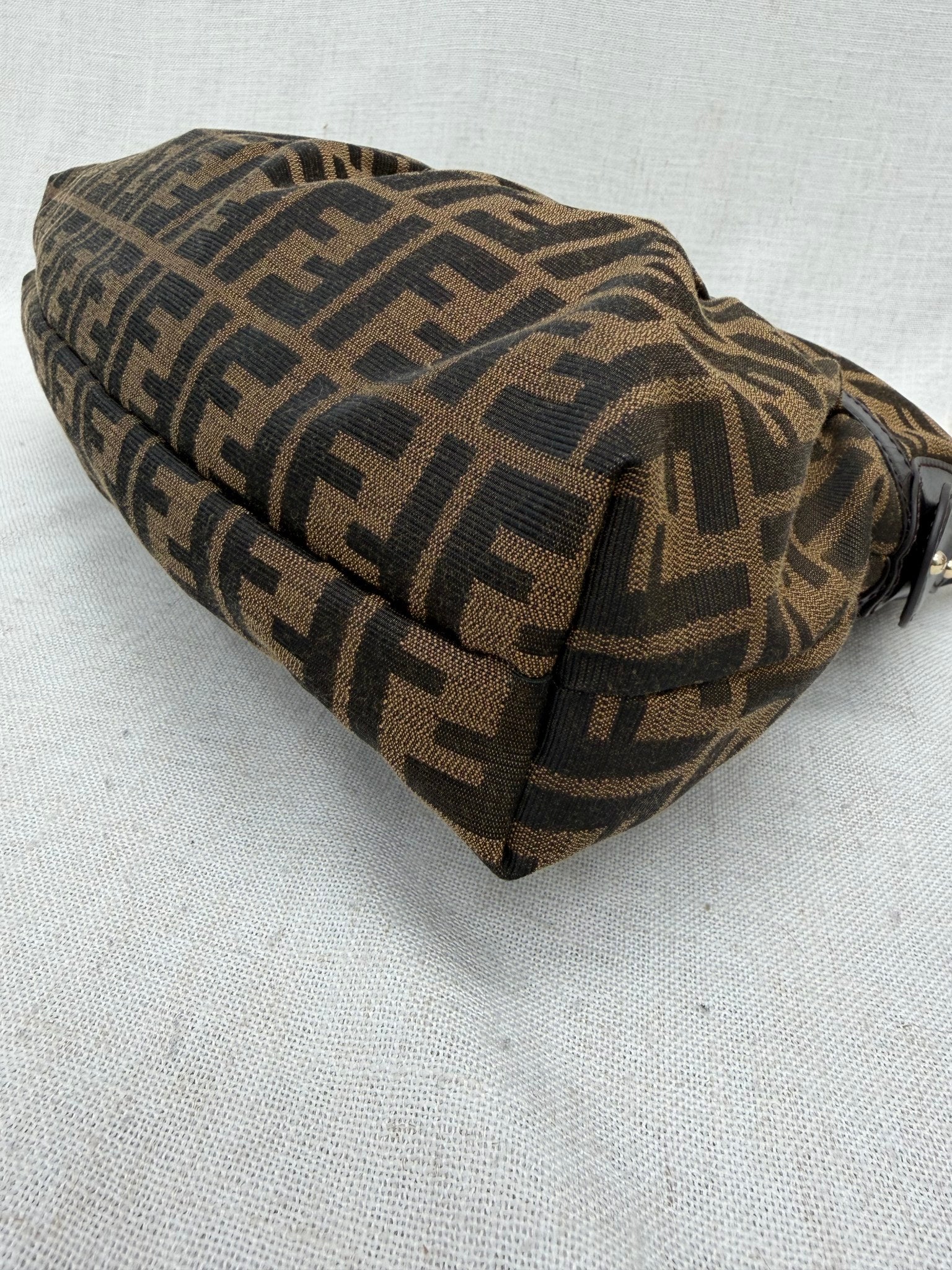 Fendi Brown Zucca Chef Shoulder Bag