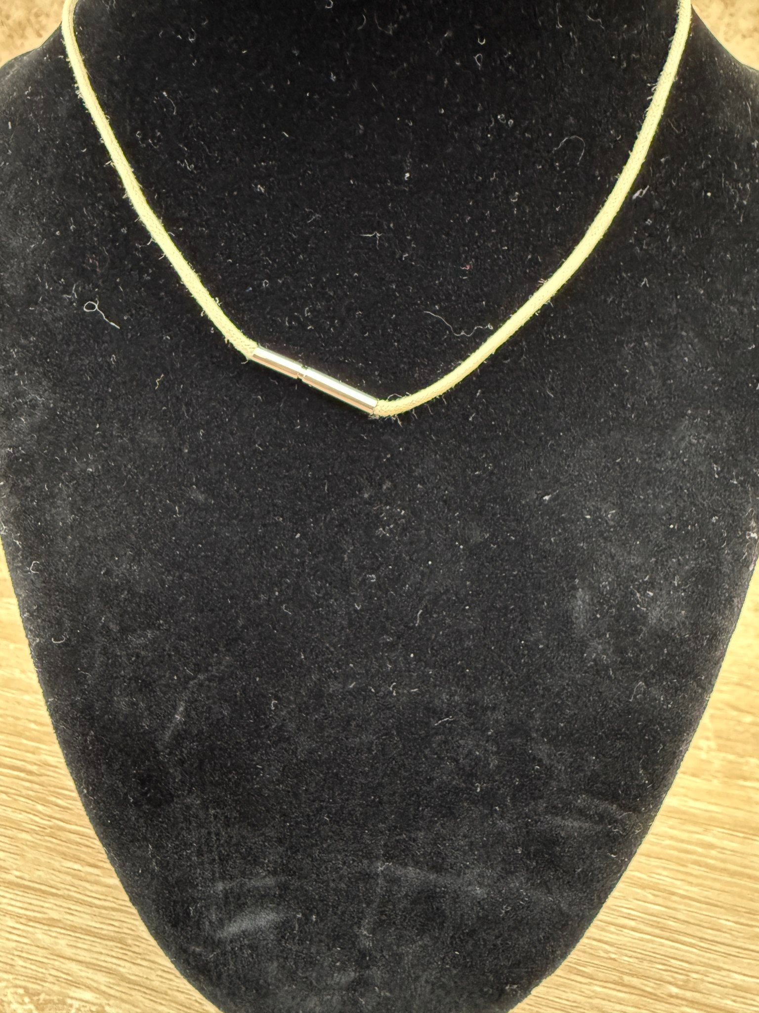 Hermes Tan Leather Pendant Necklace