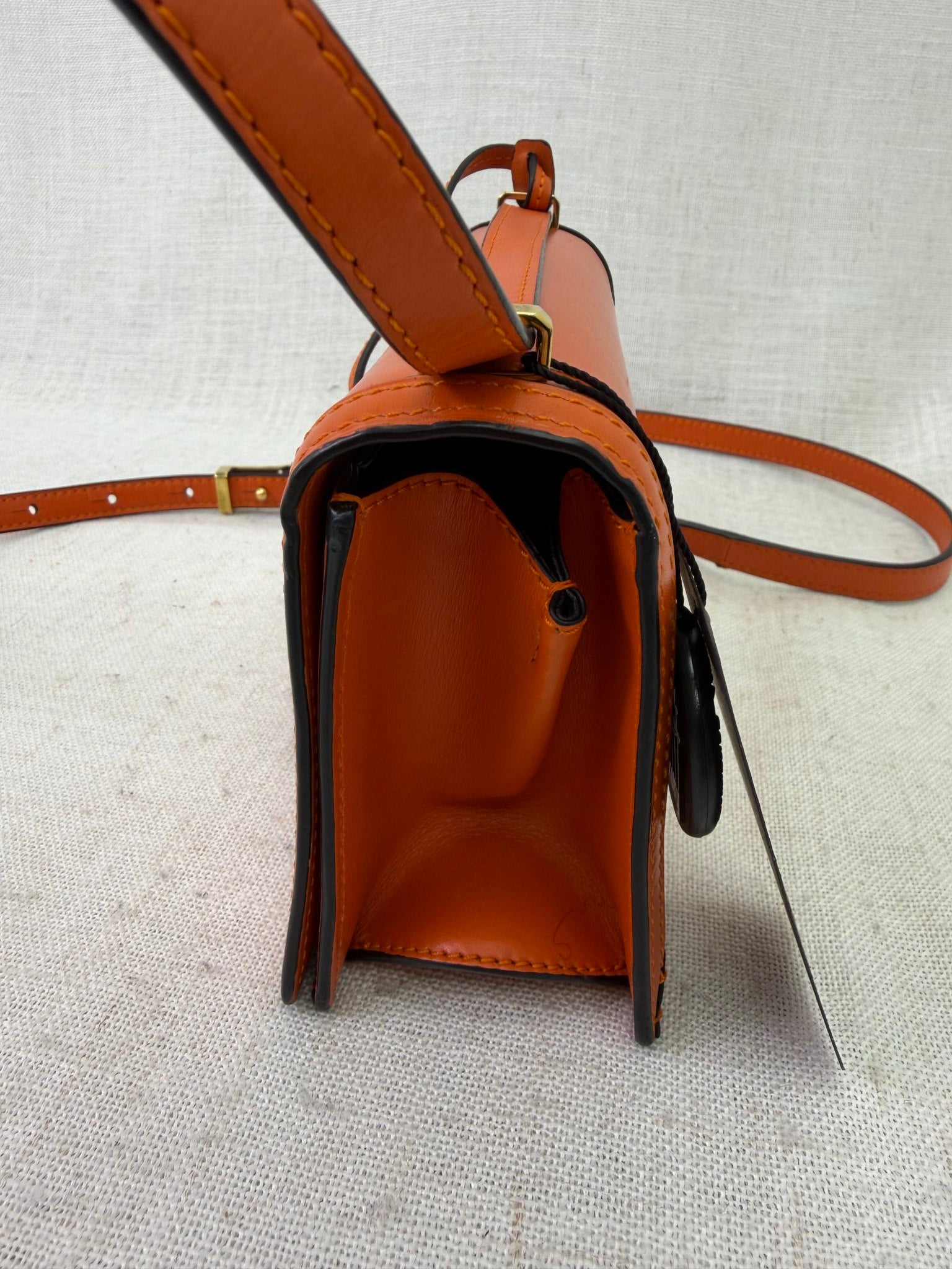 Loewe Orange Leather Barcelona Crossbody