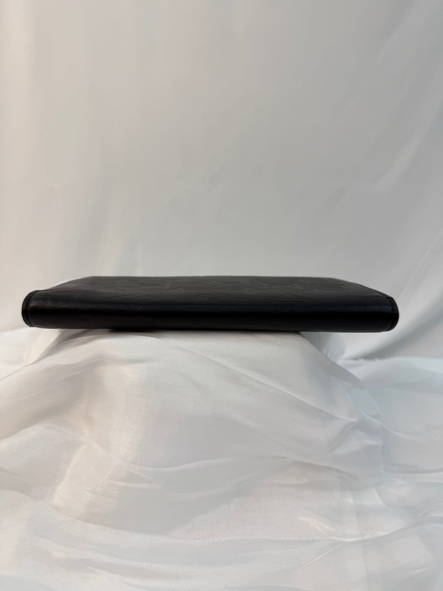 Louis Vuitton Black Leather Monogram Brazza Wallet