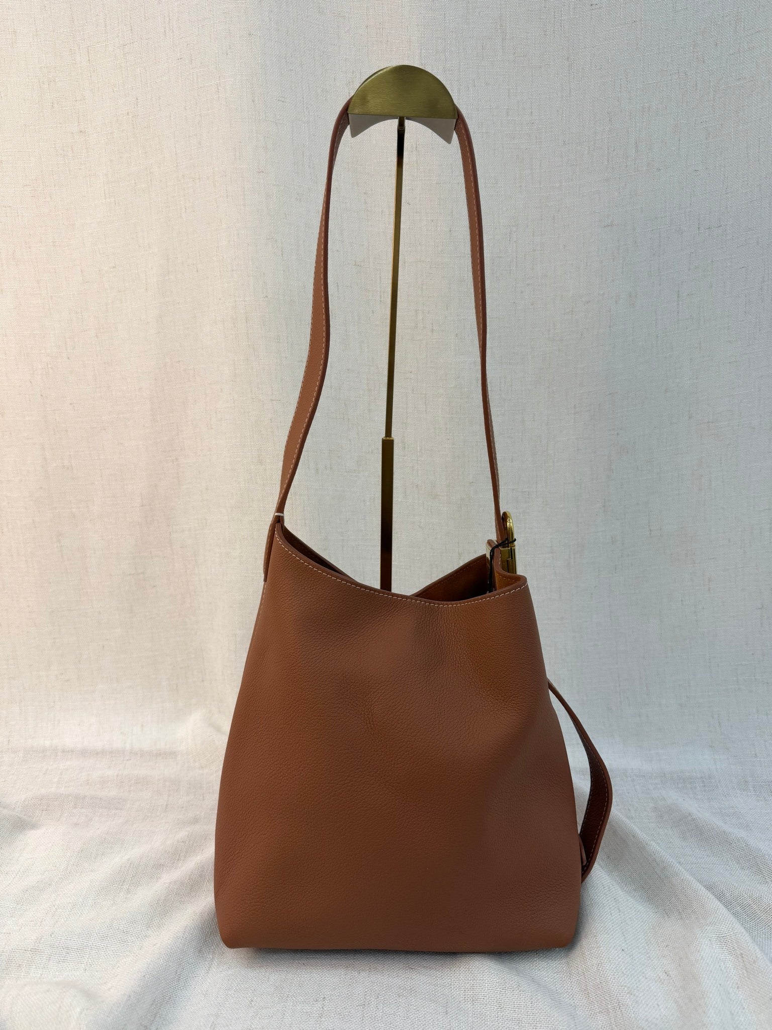 Louis Vuitton Brown Leather Low Key Hobo MM Bag