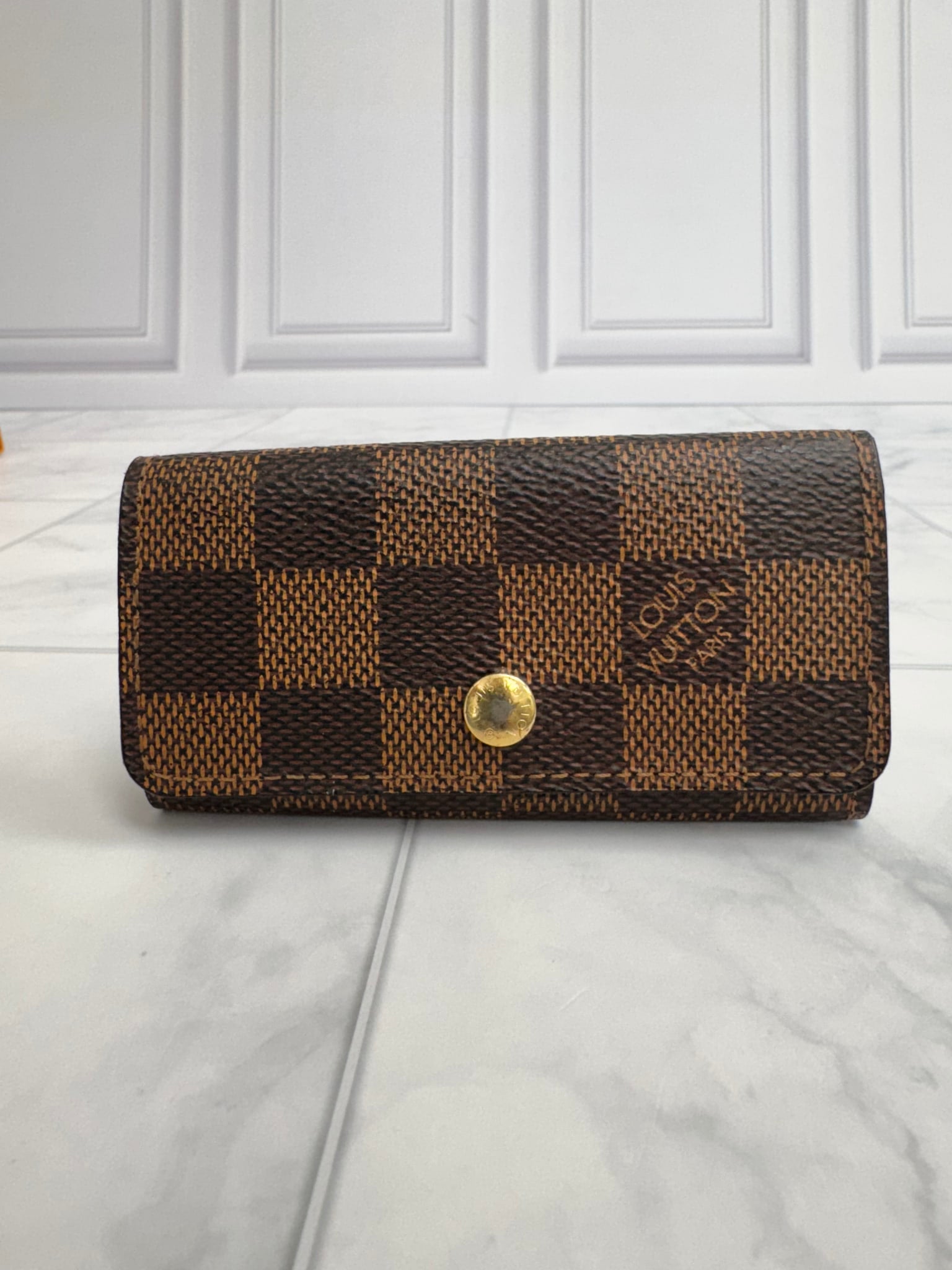 Louis Vuitton Damier Ebene 4 Key Holder
