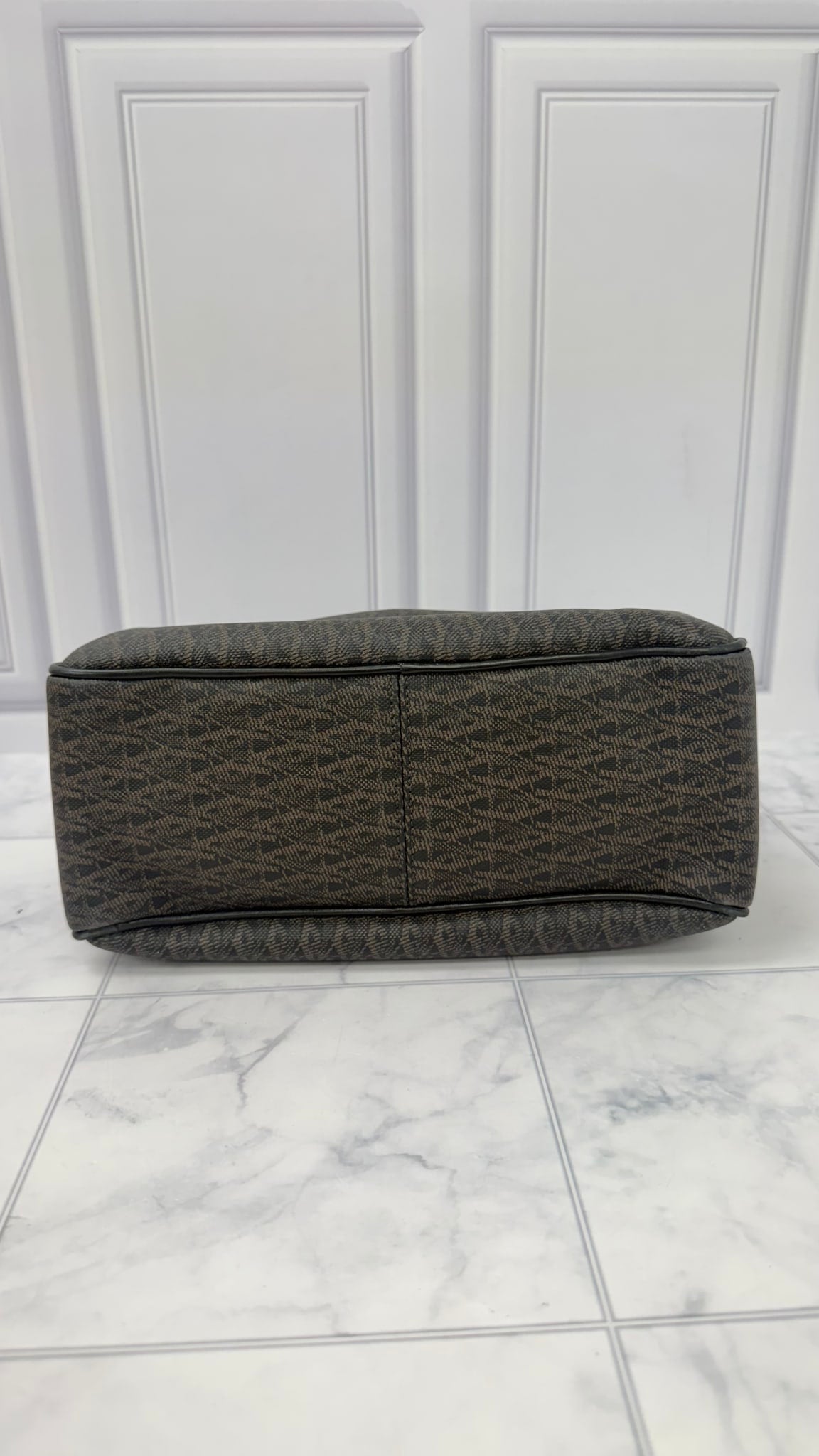 Saint Laurent Saint Laurent YSL Brown And Black Canvas Toiletry Bag 