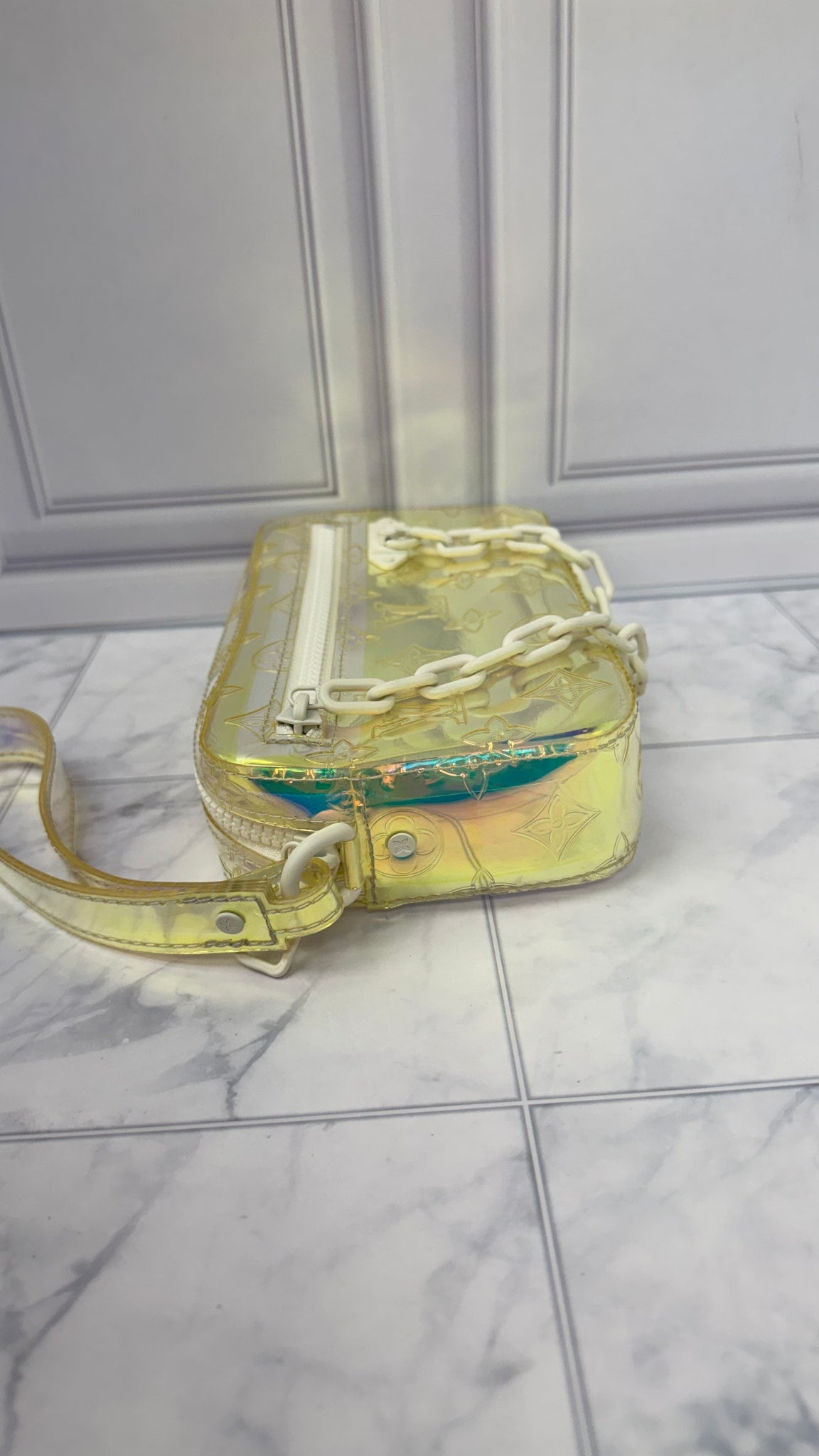Louis Vuitton x Abloom Monogram Prism Iridescent Pochette Volga Wristlet
