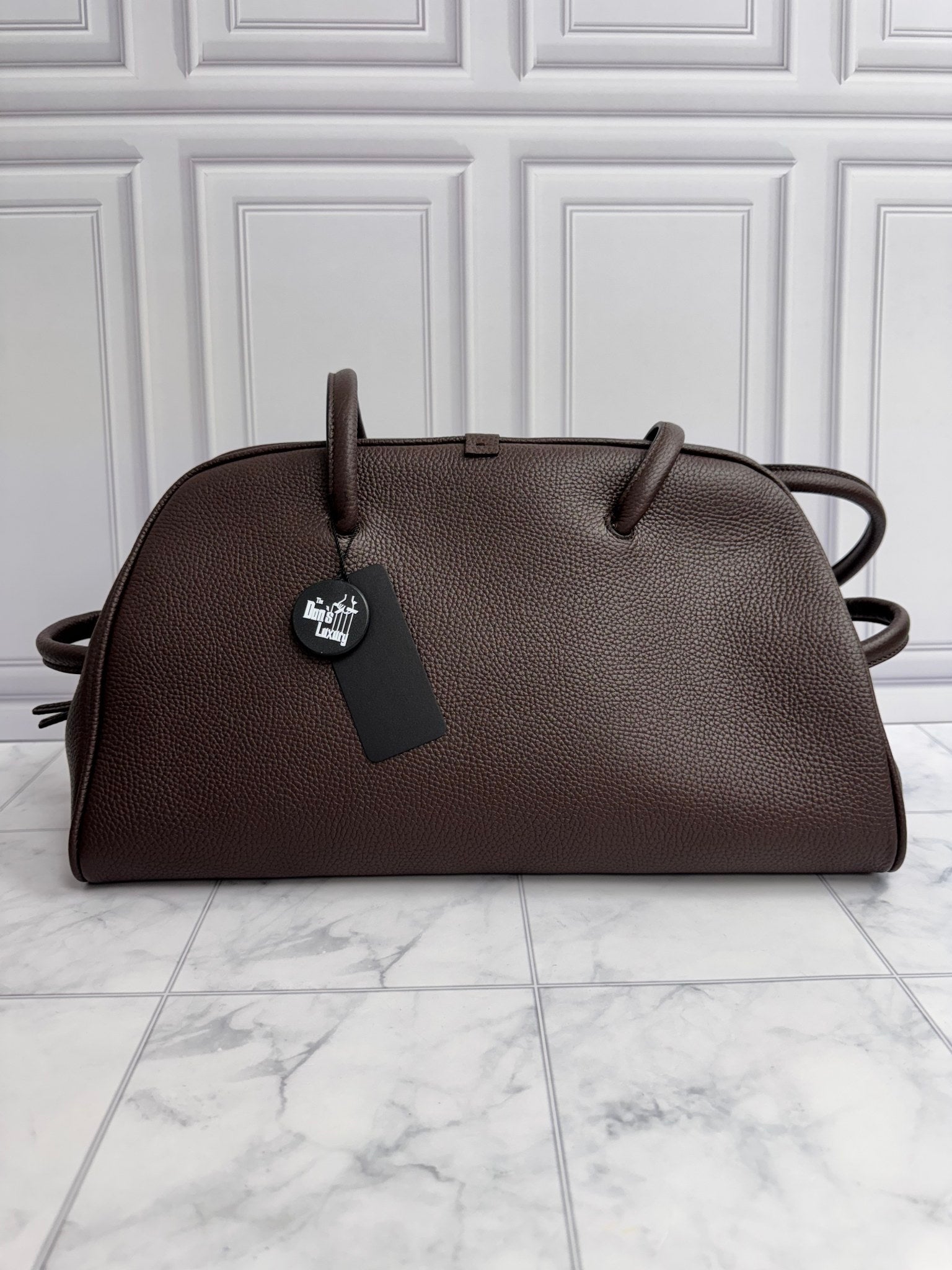 BRAND NEW - Jacquemus Brown Grained Leather Le Turismo Shoulder Bag