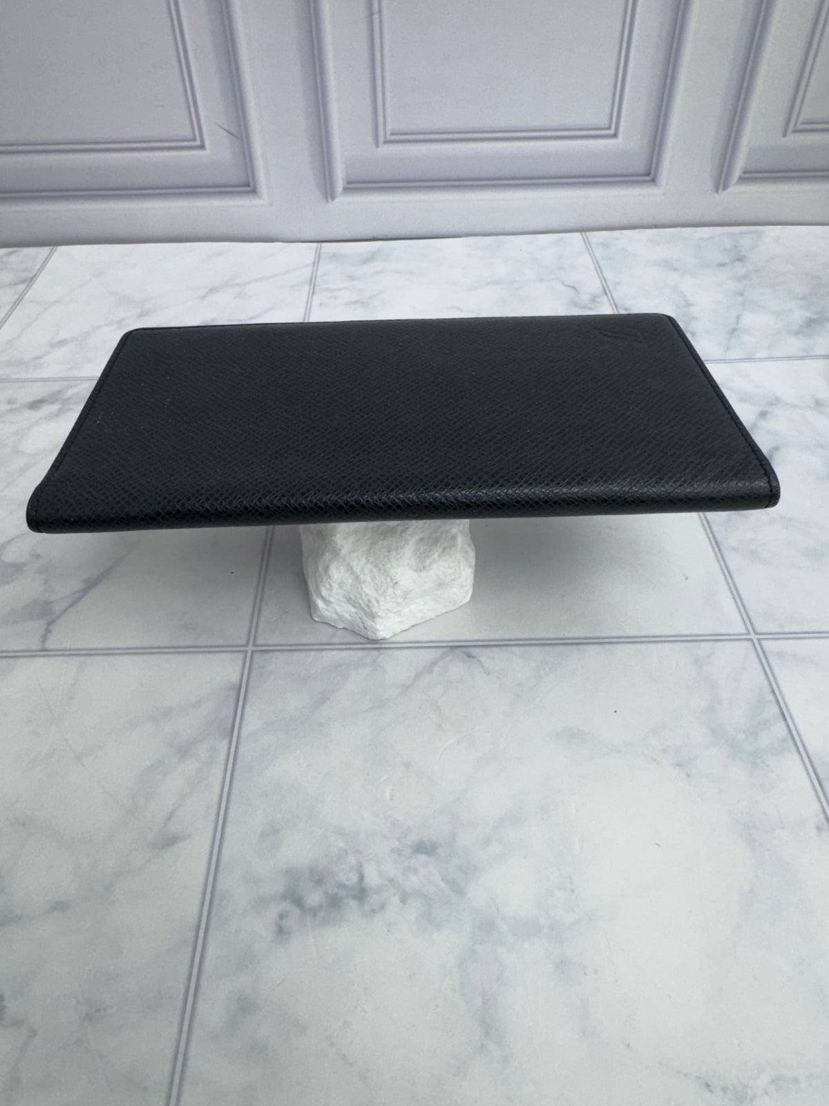 Louis Vuitton Black Taiga Brazza Wallet