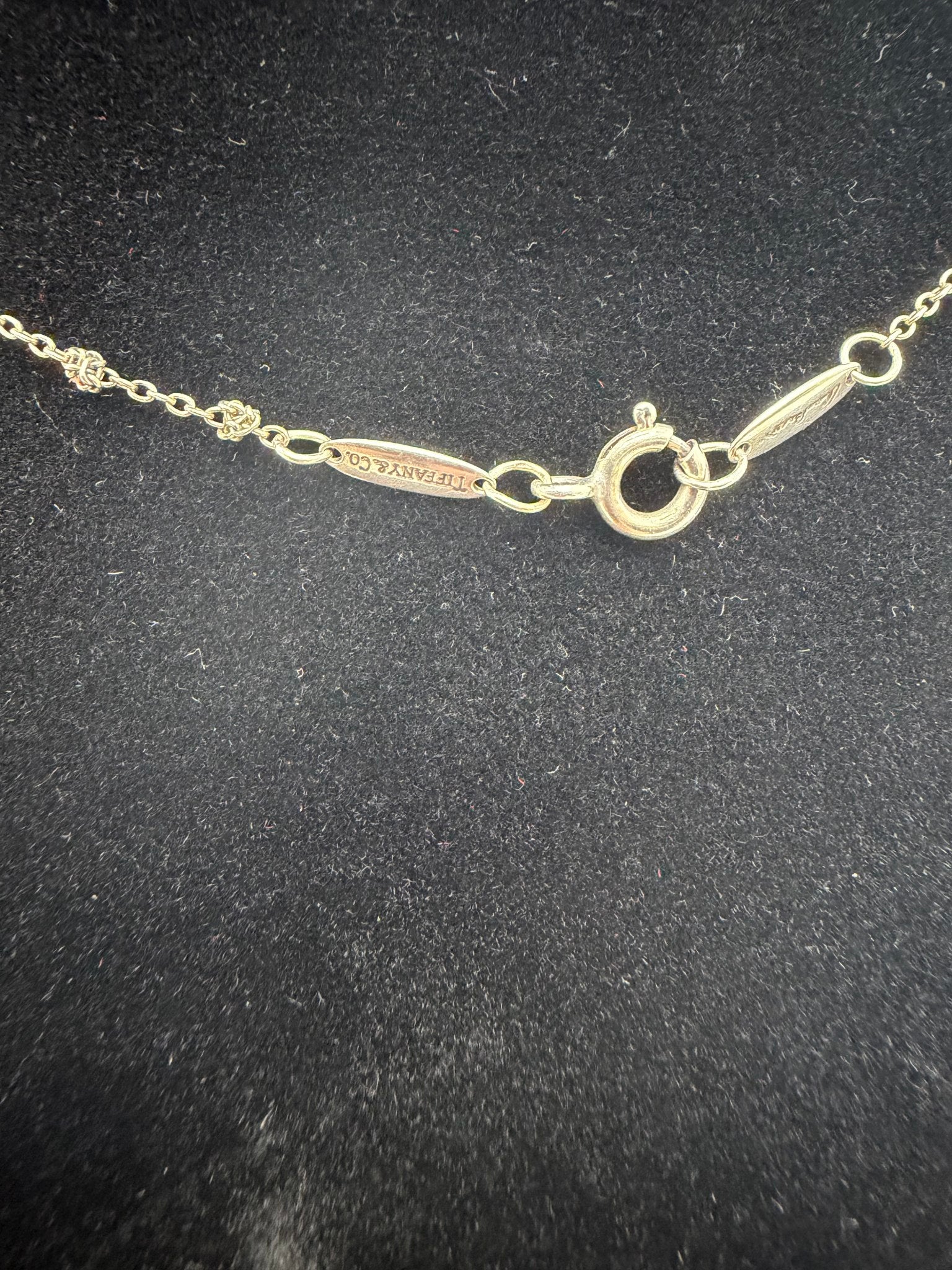 Tiffany & Co. Sterling Silver Elsa Peretti Teardrop Necklace Pendant