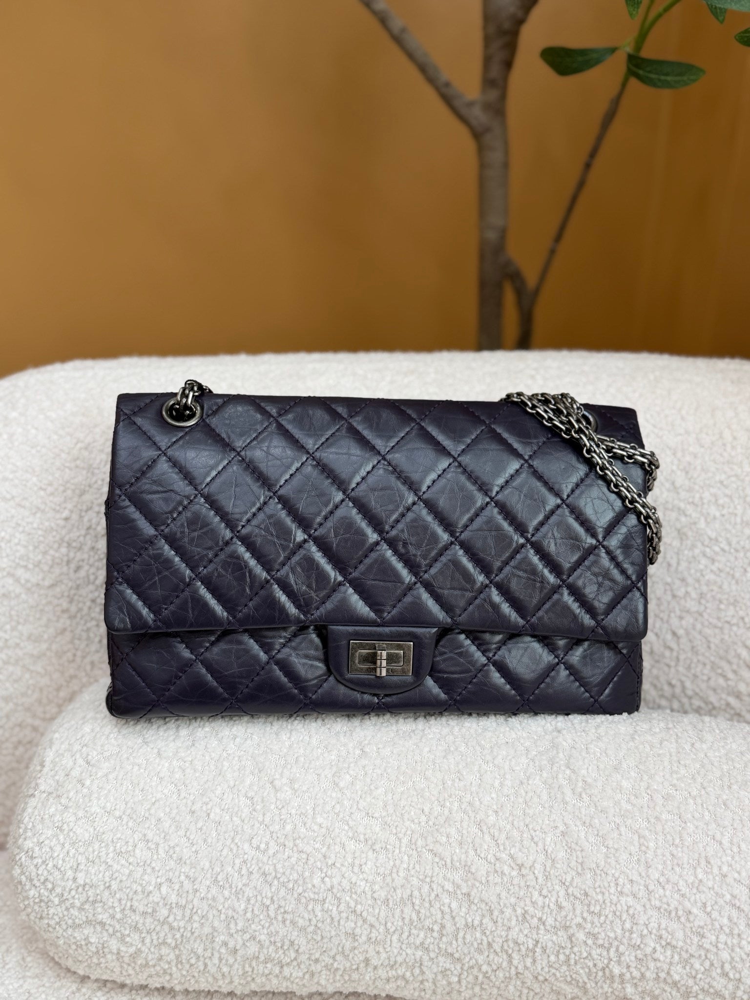 Chanel Purple Calfskin Reissue Flap Bag