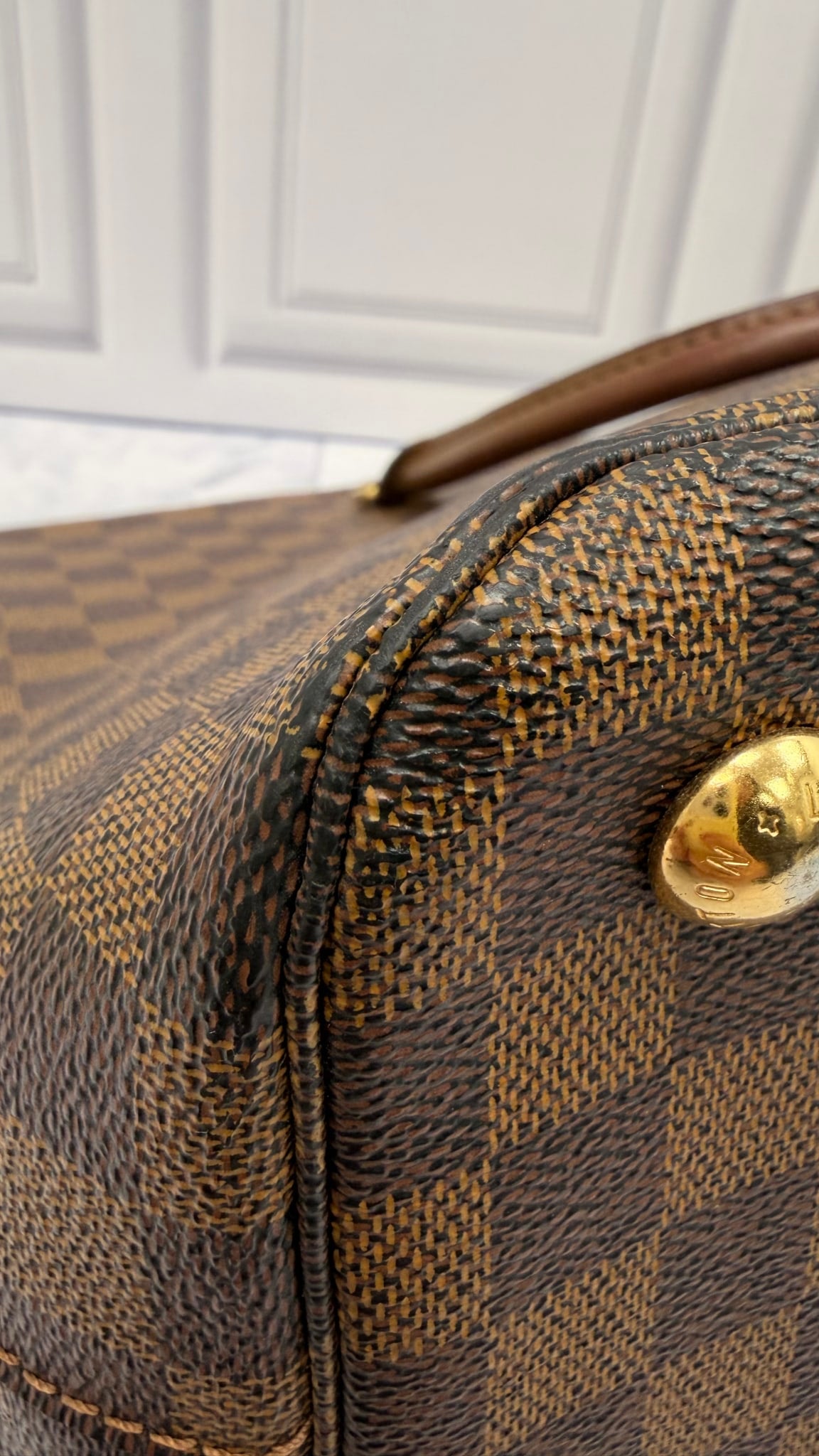 Louis Vuitton Damier Ebene Belmont Tote Bag