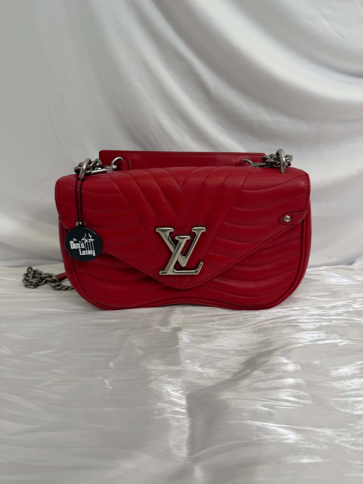 Louis Vuitton Red Quilted Leather New Wave MM