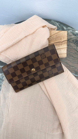 Louis Vuitton Damier Ebene Sarah Wallet