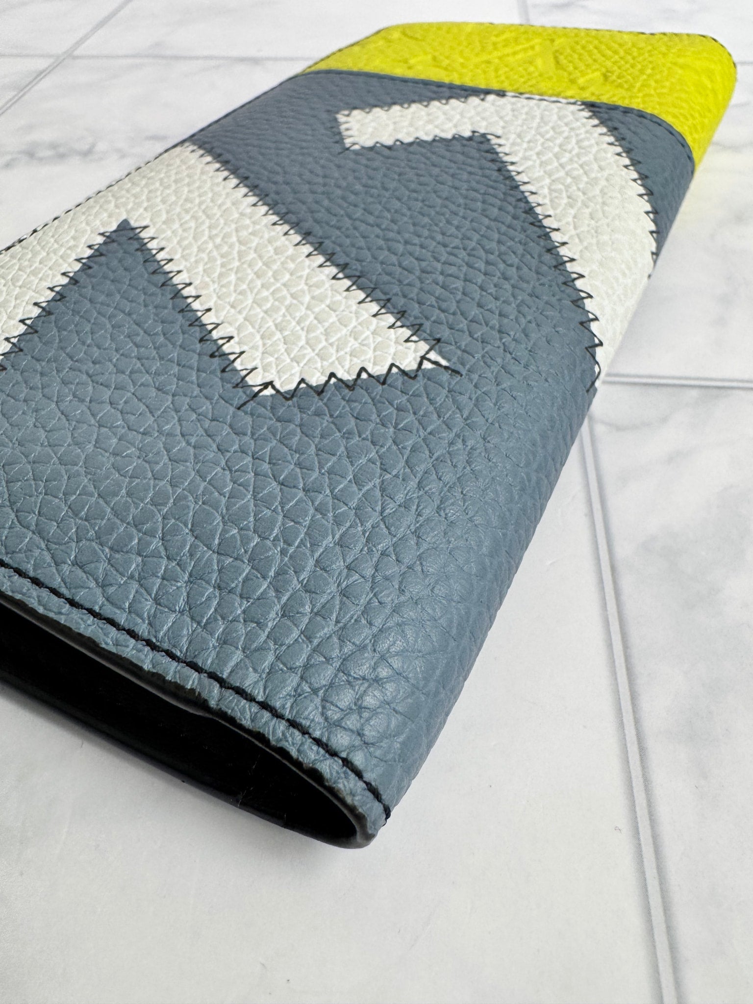 Louis Vuitton Tricolor Taurillon Leather LV Patchwork Long Wallet