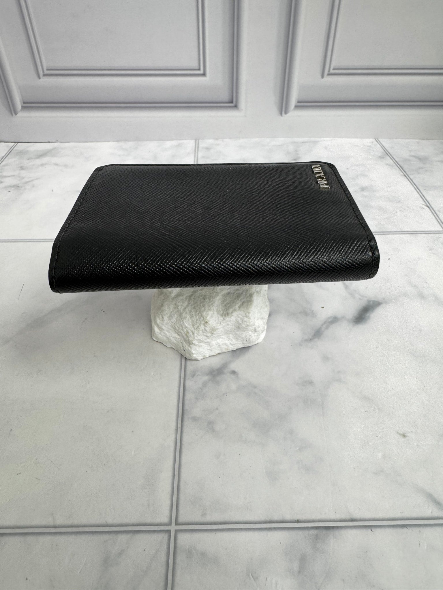 Prada Black Saffiano Leather Card Holder