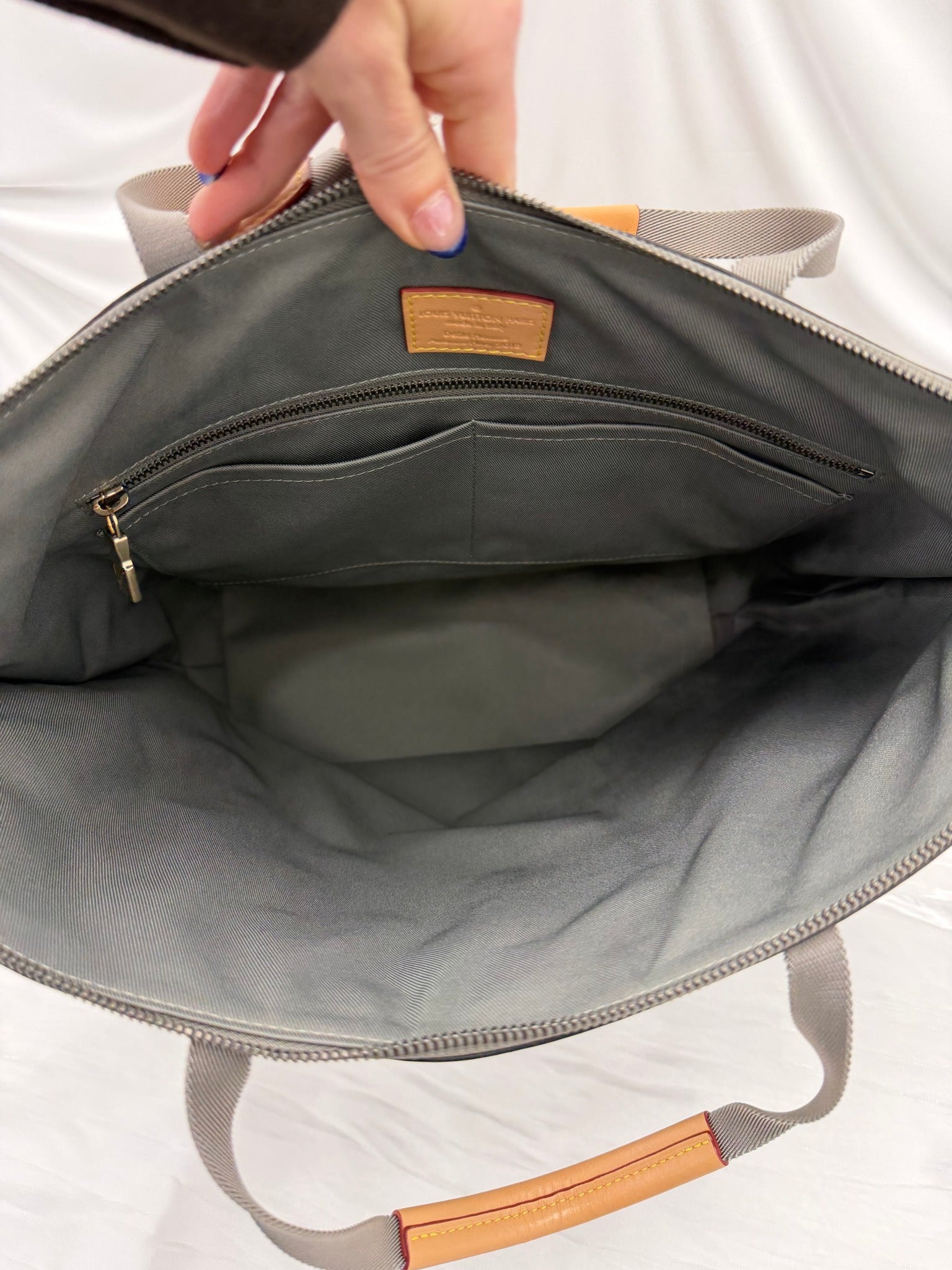 Louis Vuitton Titanium Monogram Zipped Tote Backpack