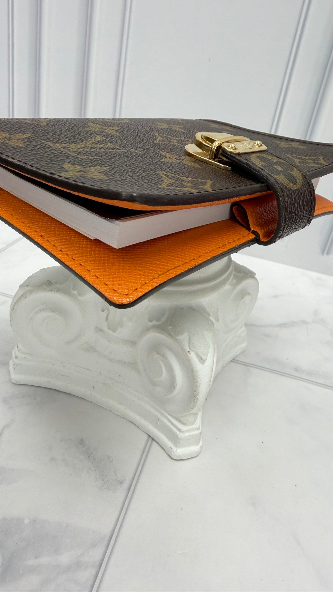 Louis Vuitton Monogram & Orange Passport Agenda PM 