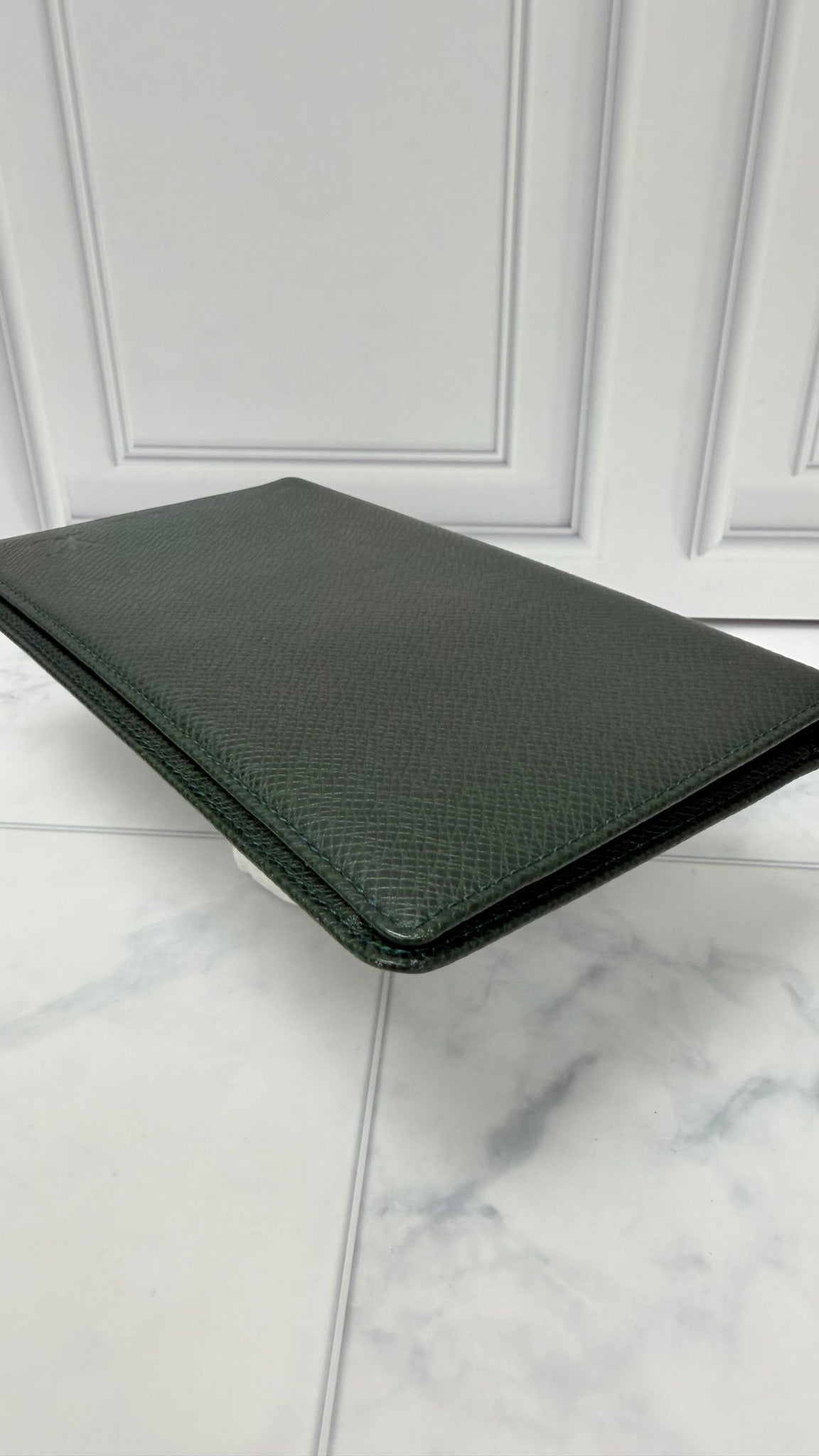 Louis Vuitton Green Taiga Leather Long Wallet