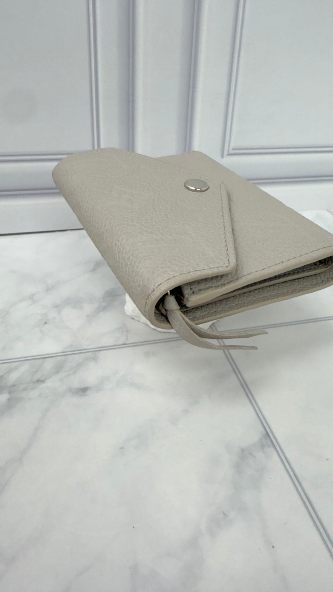 Louis Vuitton Grey Empreinte Leather Compact Wallet 