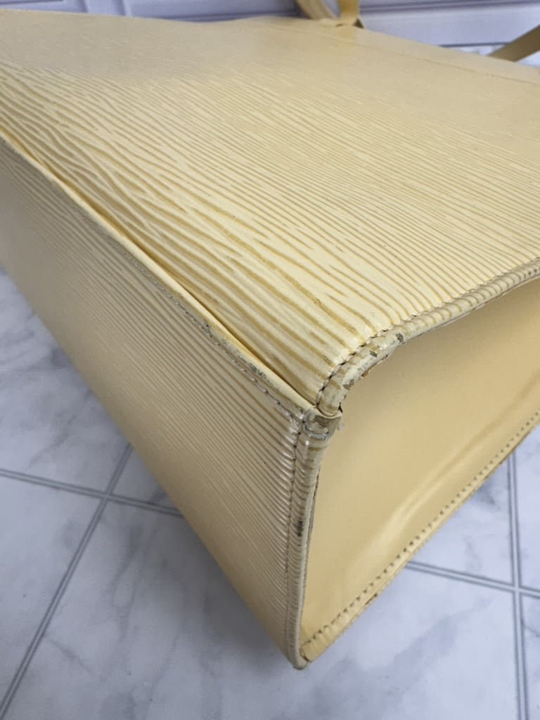 Louis Vuitton Light Yellow Epi Leather Croisette Tote Bag GM