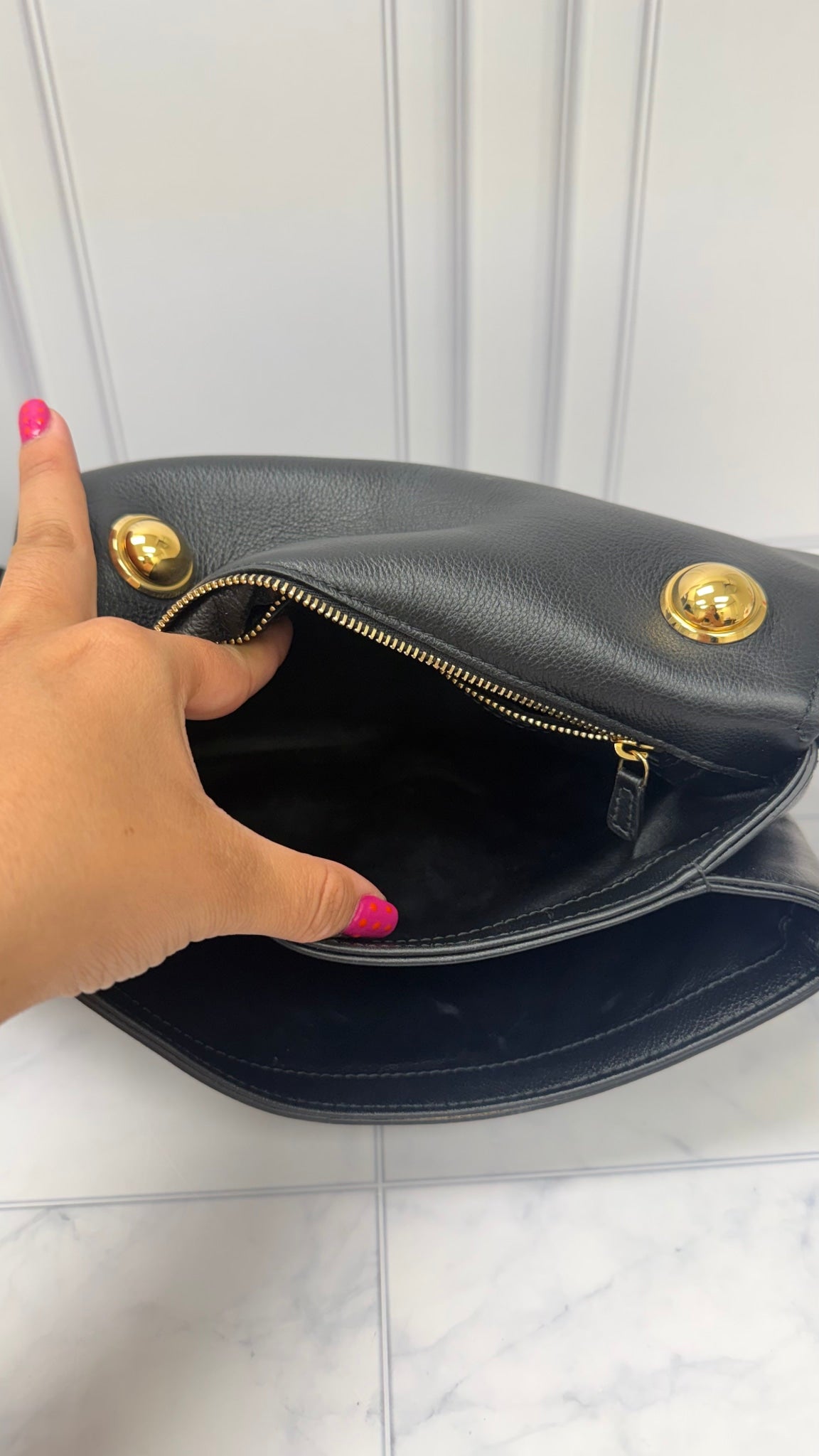 Gucci Black Leather Blondie Crossbody 