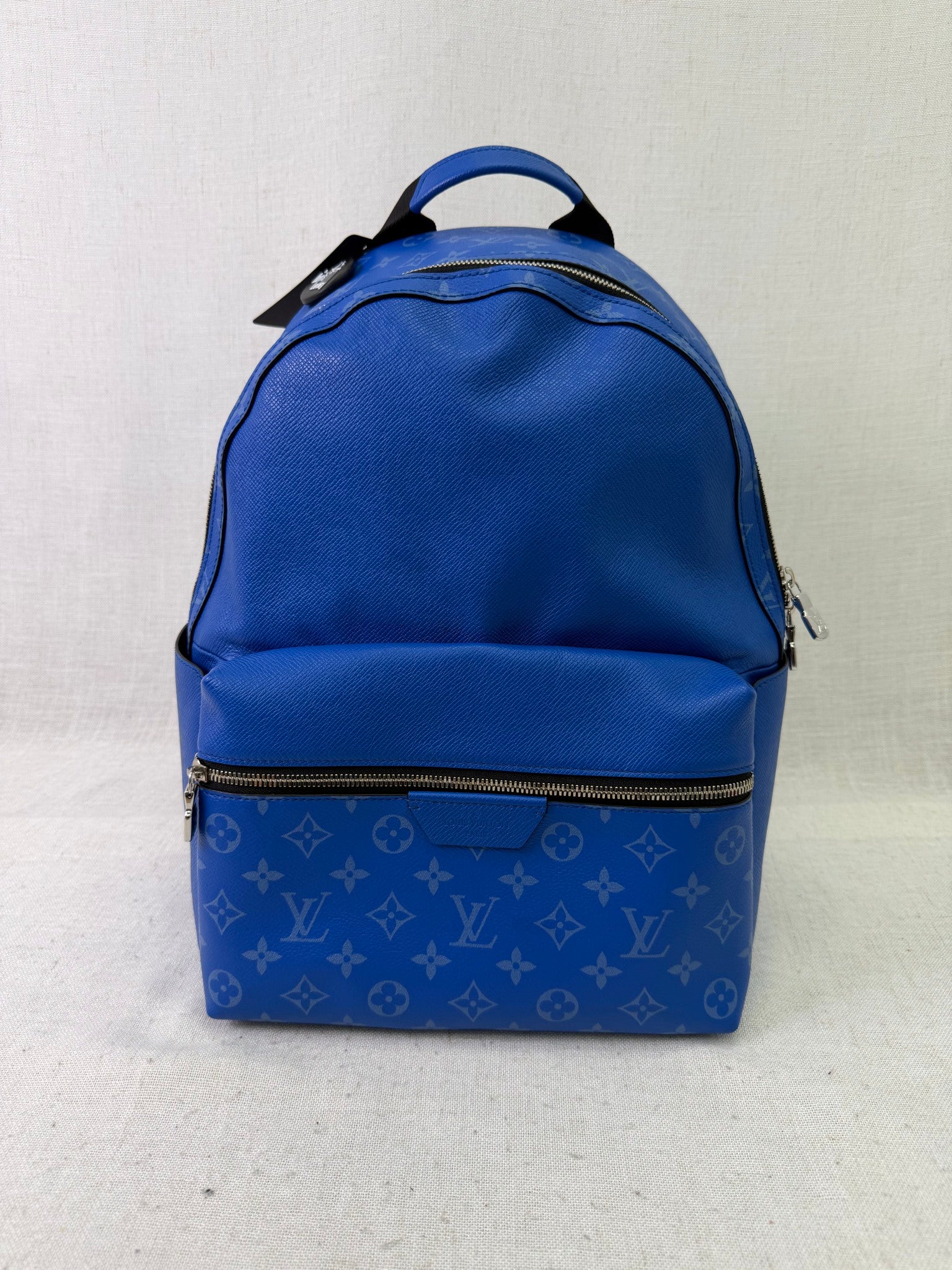 Louis Vuitton Agave Blue Taigarama Monogram Discovery Backpack