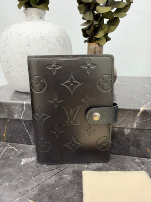 Louis Vuitton Grey Monogram Mat Agenda Cover PM