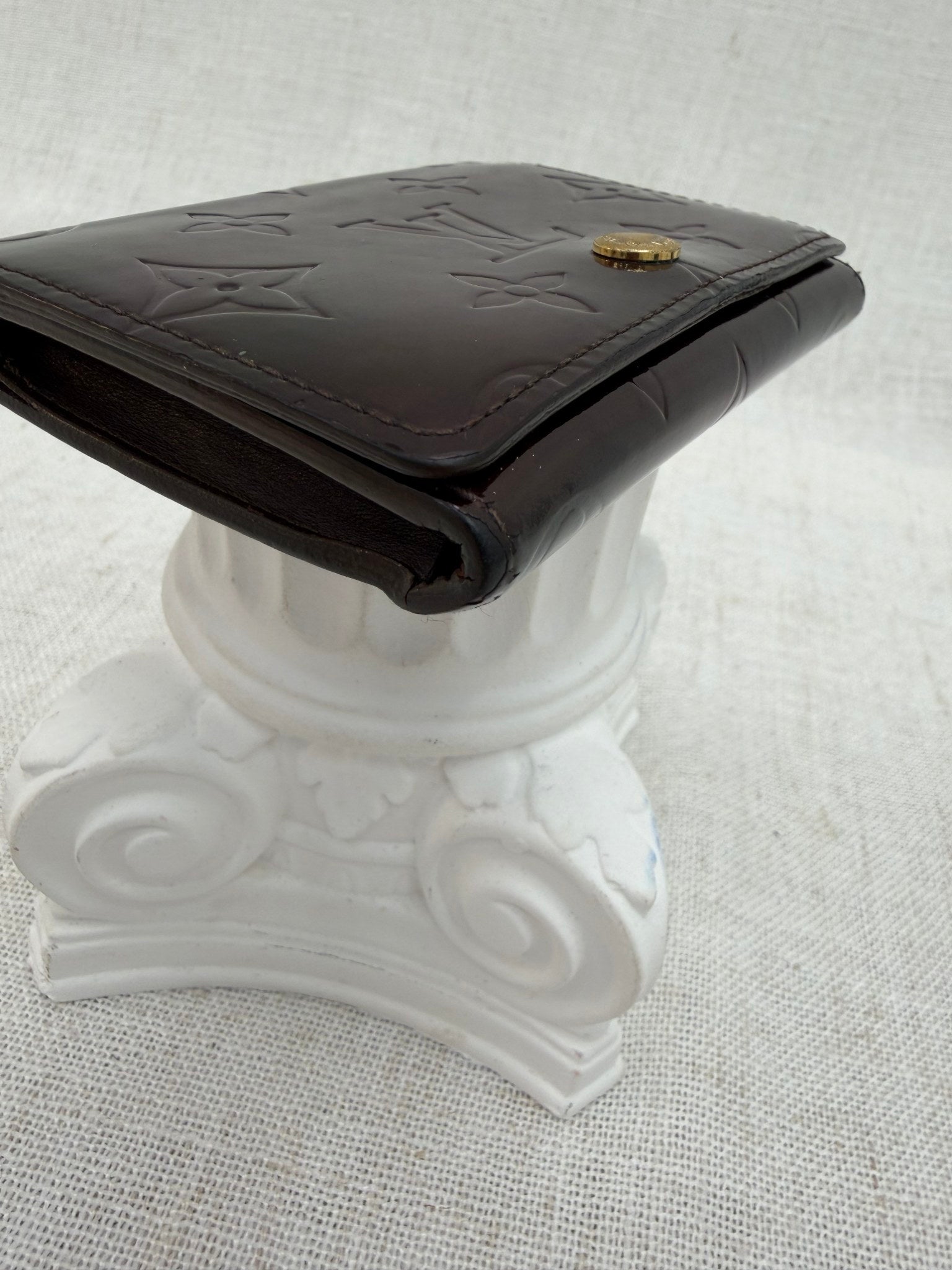 Louis Vuitton Amarante Vernis Compact Wallet