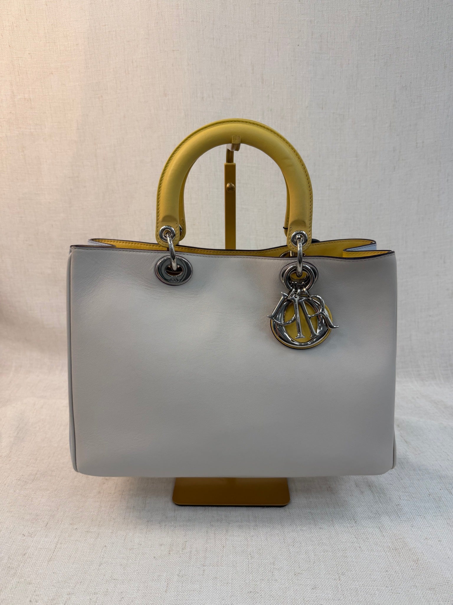Christian Dior Multicolor Leather Diorissimo Medium Tote Bag