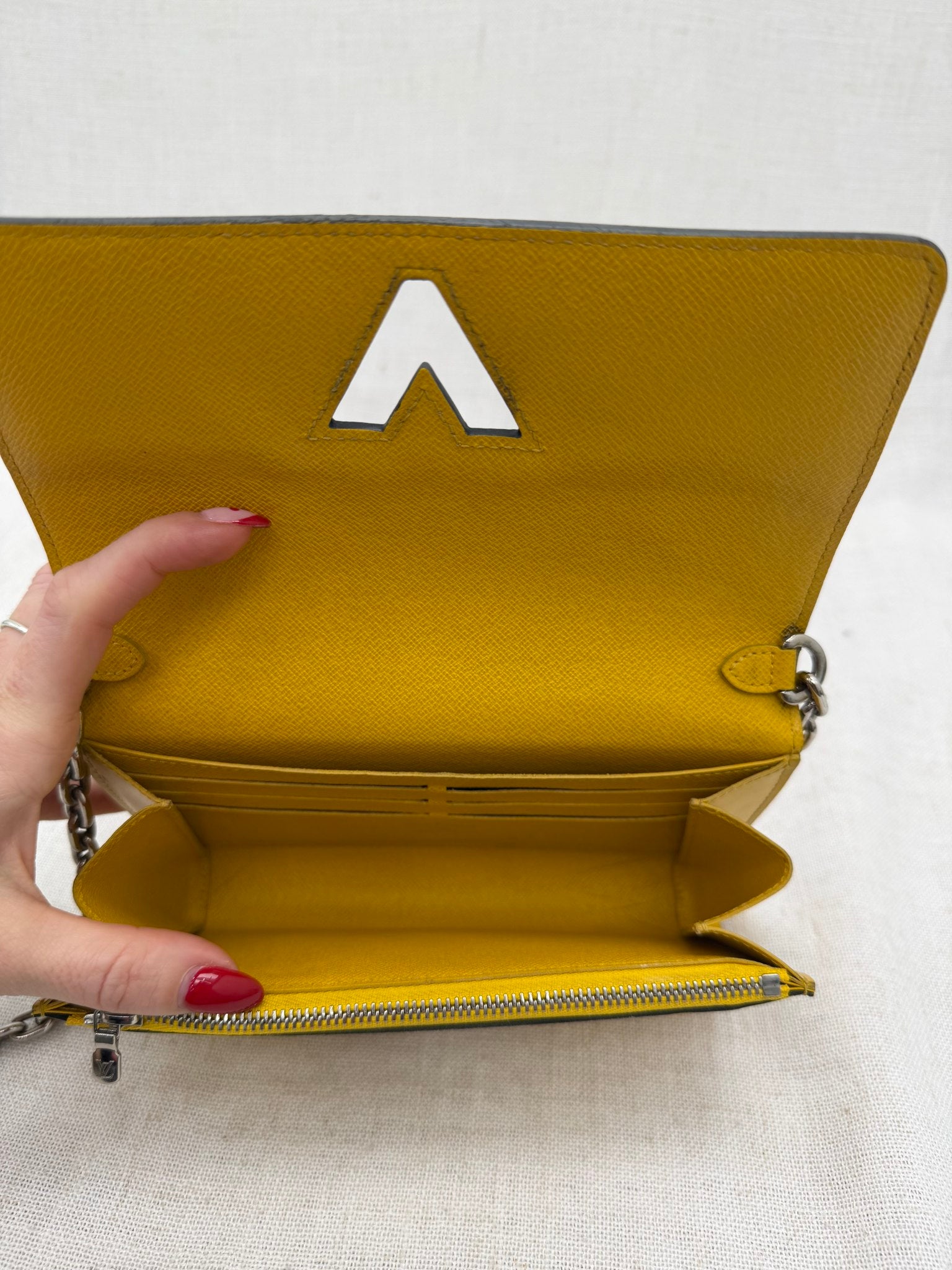 Louis Vuitton Yellow Epi Early Bird Twist Wallet on a Chain