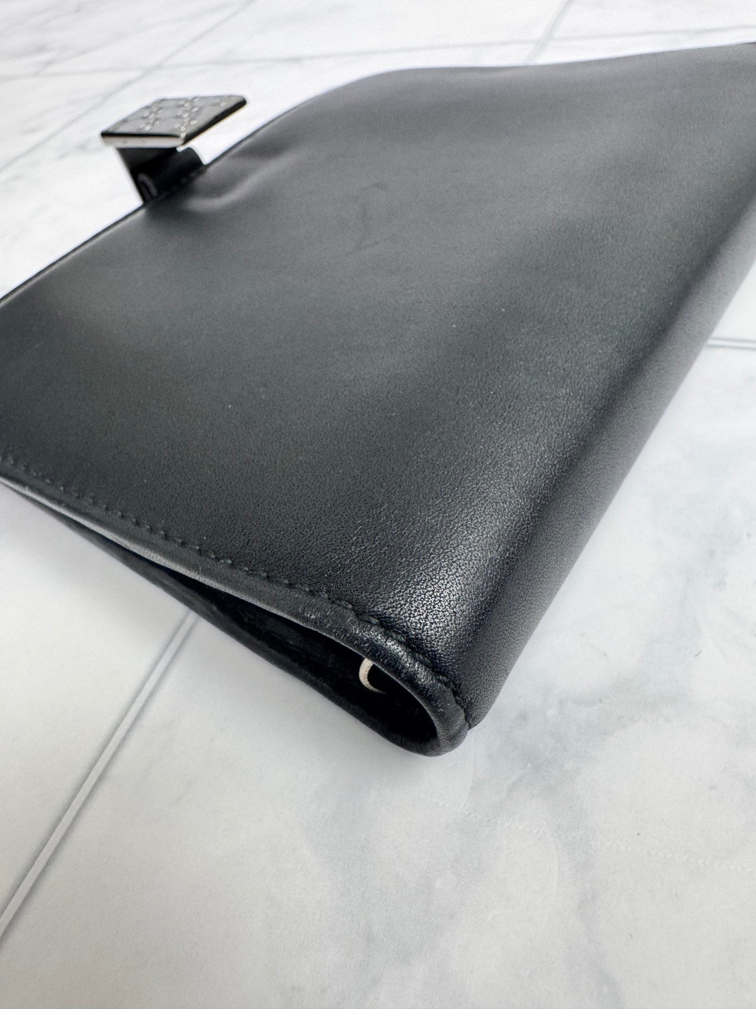 Gucci Black Leather Agenda 