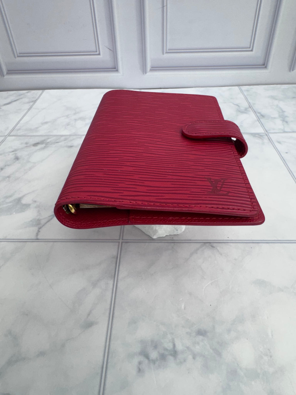 Louis Vuitton Red Epi Leather Agenda PM