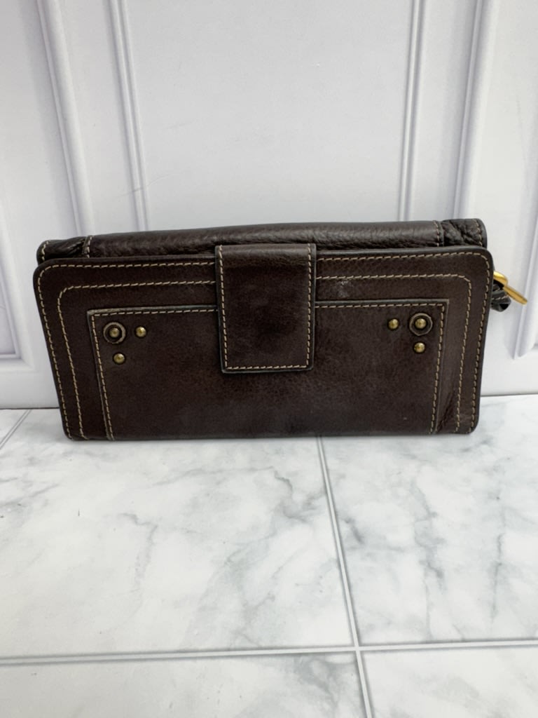 Chloe Brown Leather Paddington Long Wallet
